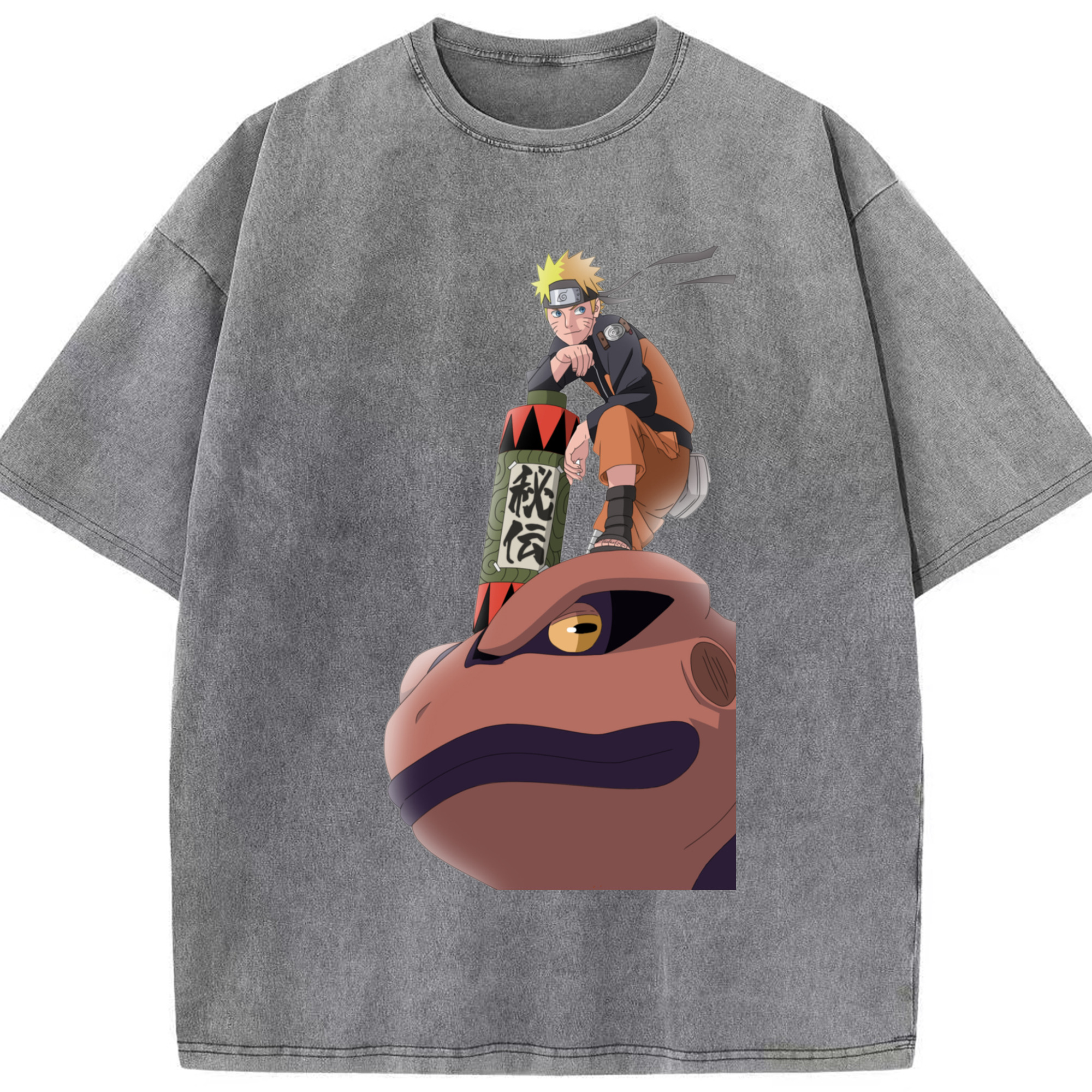 （画像用） NARUTO -ナルト- うずまき ナルト Uzumaki Naruto 綿100% ヴィンテージ風 半袖Tシャツ（フロントプリント）