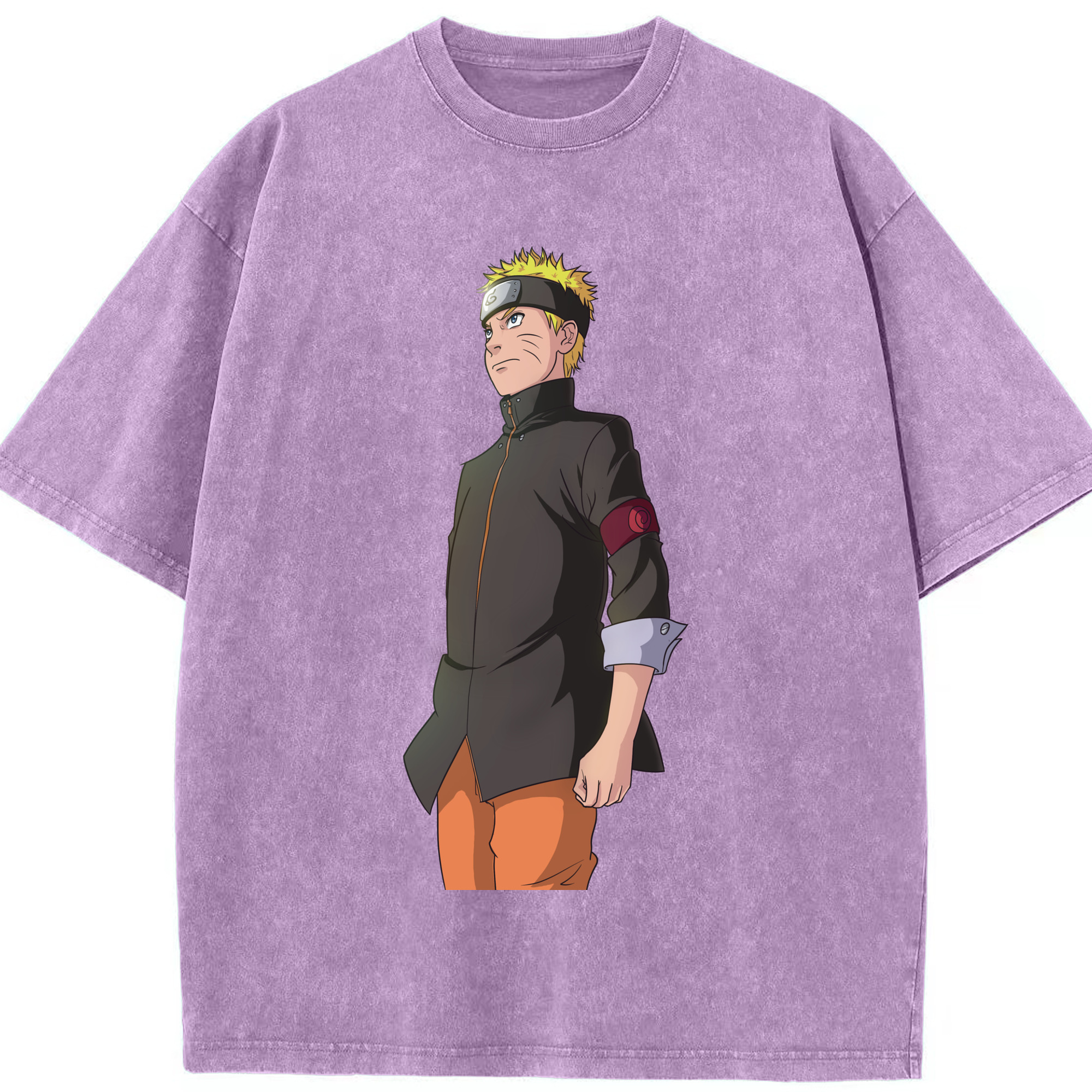 （画像用） NARUTO -ナルト- うずまき ナルト Uzumaki Naruto 綿100% ヴィンテージ風 半袖Tシャツ（フロントプリント）