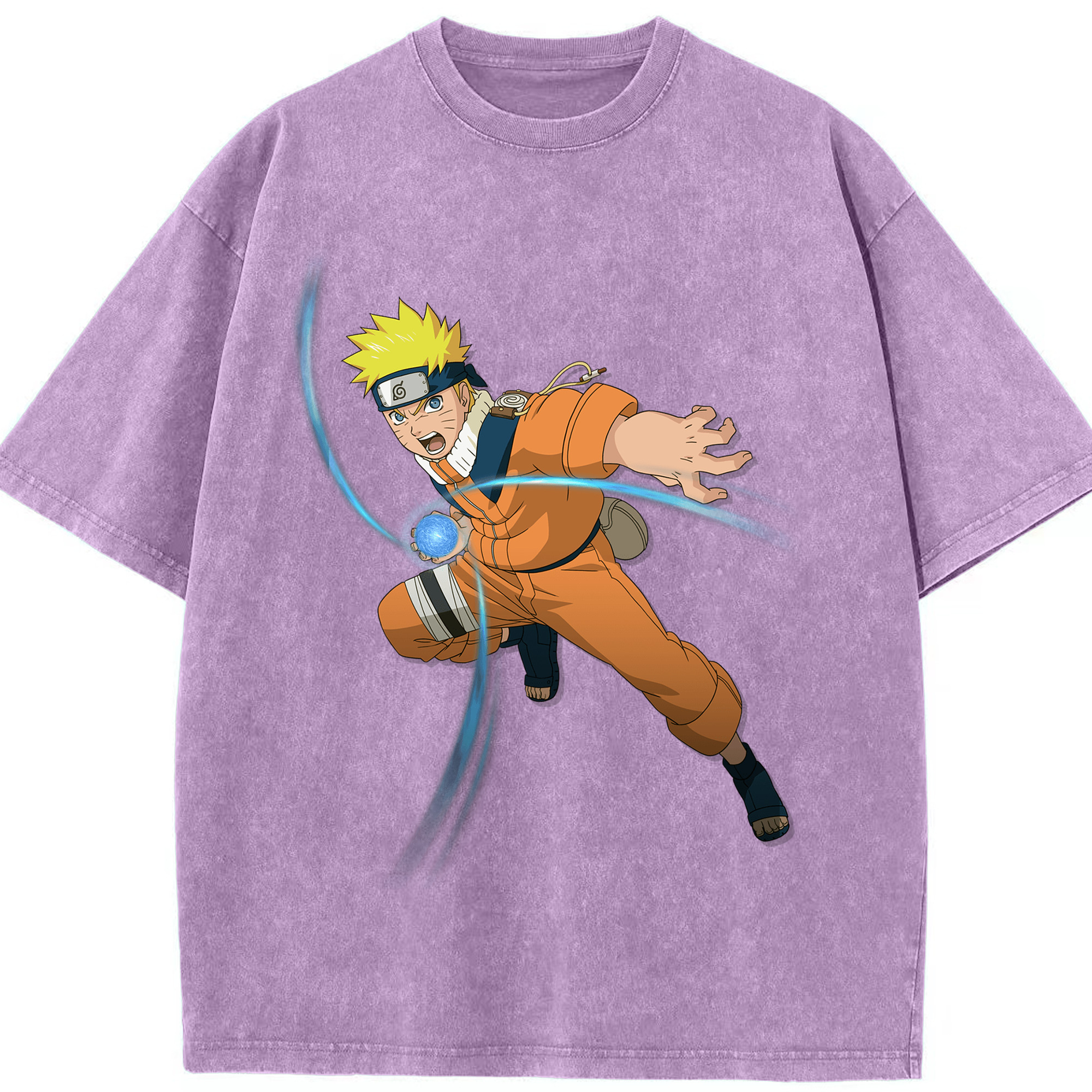 （画像用） NARUTO -ナルト- うずまき ナルト Uzumaki Naruto 綿100% ヴィンテージ風 半袖Tシャツ（フロントプリント）