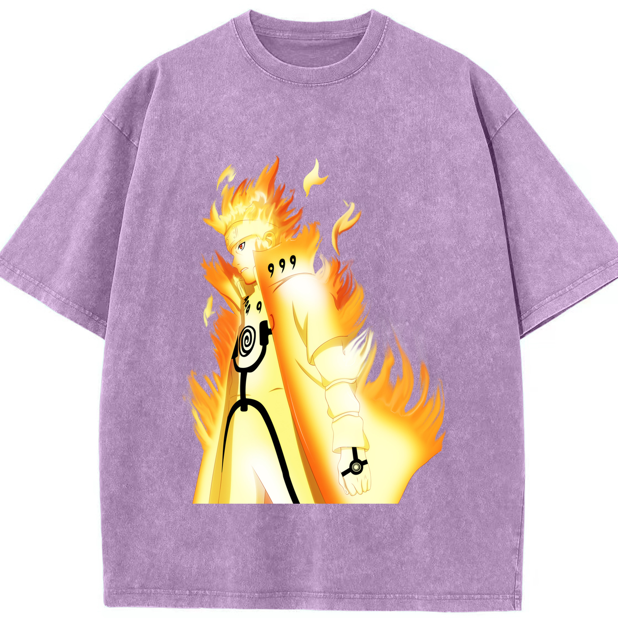 （画像用） NARUTO -ナルト- うずまき ナルト Uzumaki Naruto 綿100% ヴィンテージ風 半袖Tシャツ（フロントプリント）