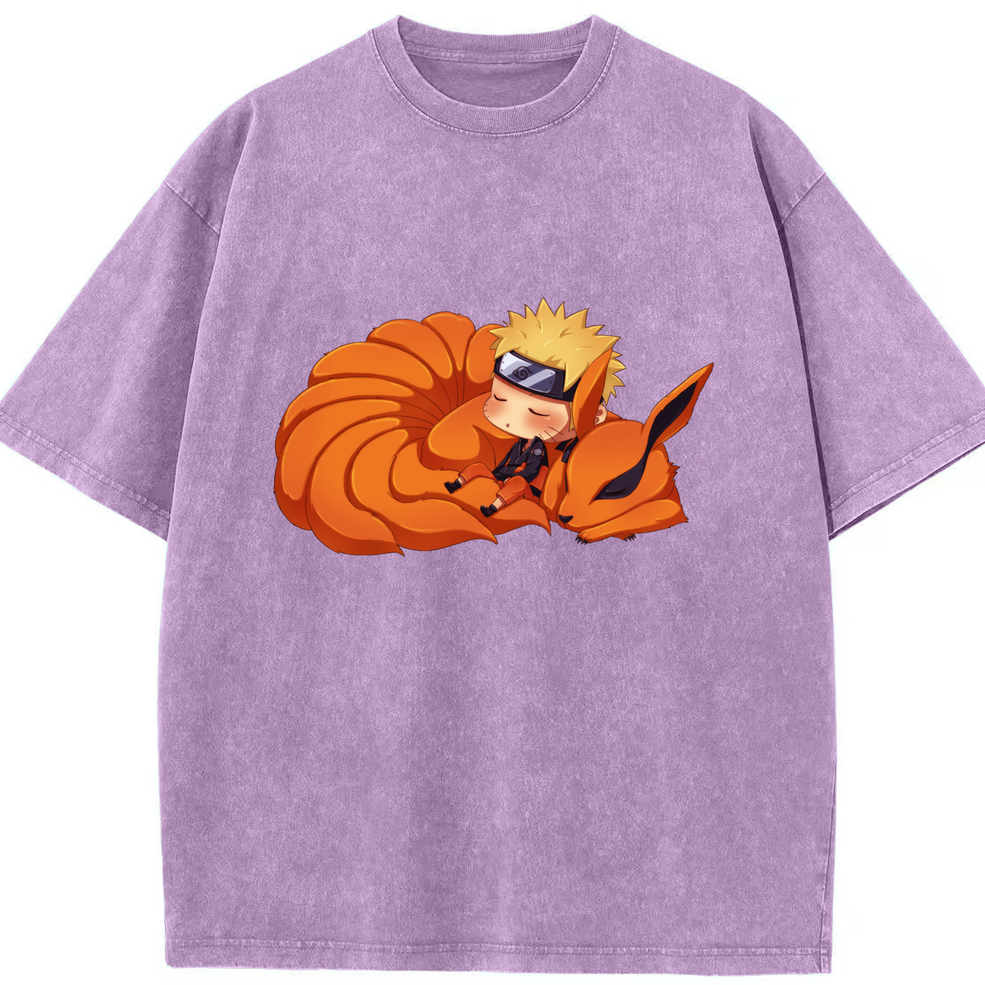 （画像用） NARUTO -ナルト- うずまき ナルト Uzumaki Naruto 綿100% ヴィンテージ風 半袖Tシャツ（フロントプリント）