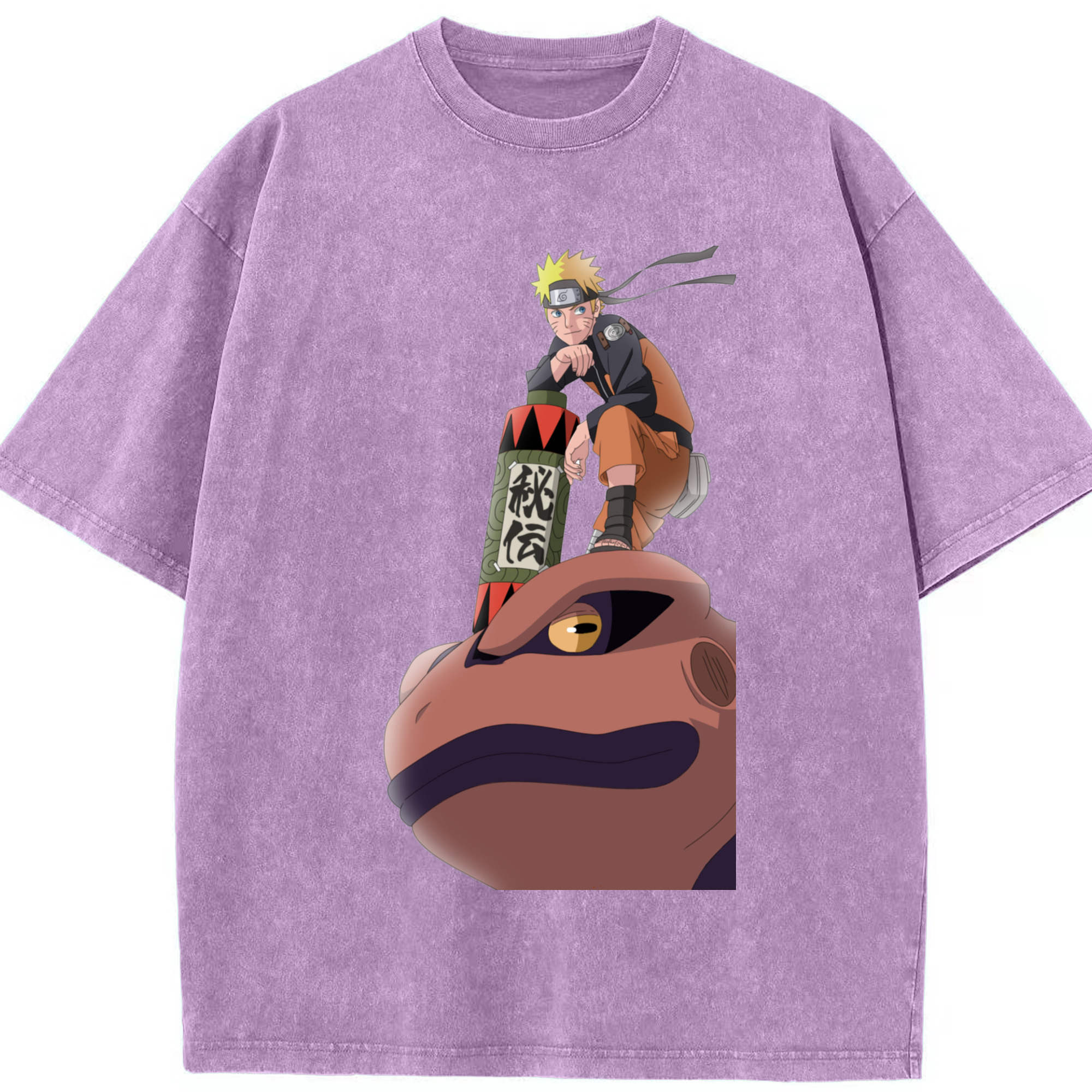 （画像用） NARUTO -ナルト- うずまき ナルト Uzumaki Naruto 綿100% ヴィンテージ風 半袖Tシャツ（フロントプリント）