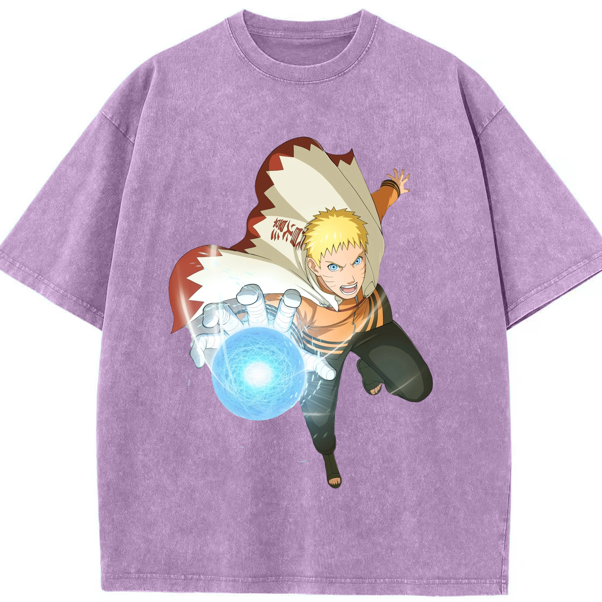 （画像用） NARUTO -ナルト- うずまき ナルト Uzumaki Naruto 綿100% ヴィンテージ風 半袖Tシャツ（フロントプリント）