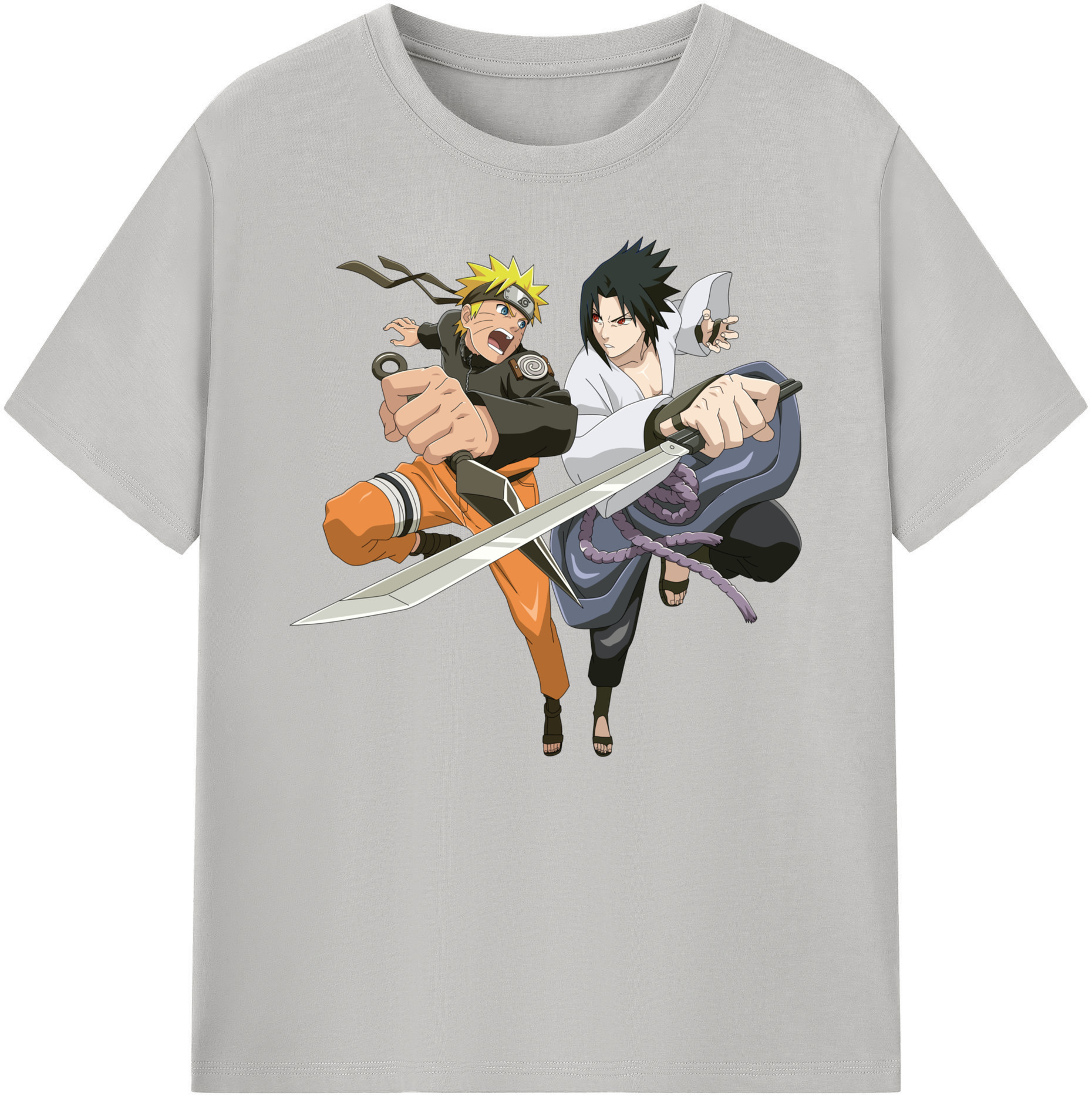 （画像用） NARUTO -ナルト- うずまき ナルト Uzumaki Naruto 綿100％ メンズ半袖Tシャツ｜肌触りやわらか＆通気性