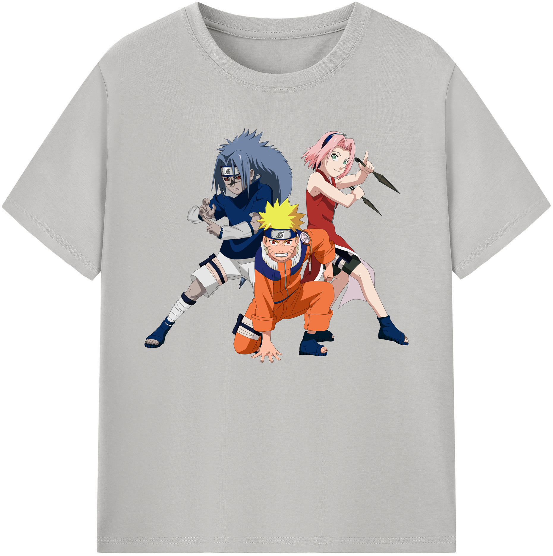 （画像用） NARUTO -ナルト- うずまき ナルト Uzumaki Naruto 綿100％ メンズ半袖Tシャツ｜肌触りやわらか＆通気性