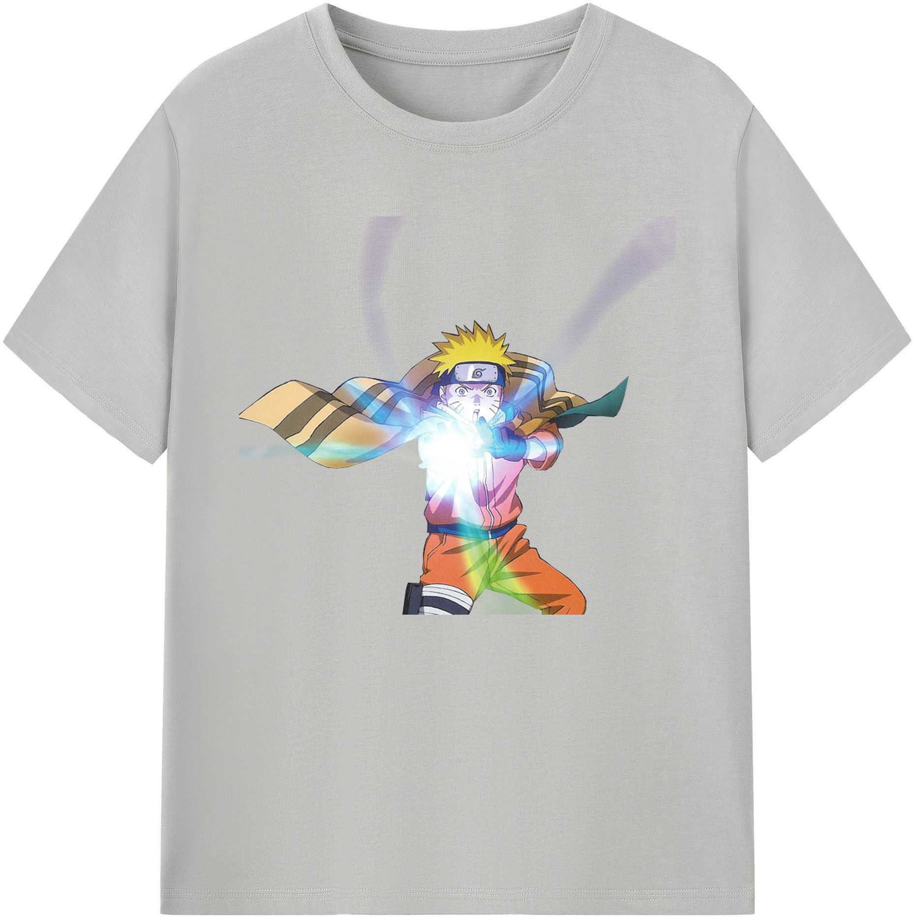 （画像用） NARUTO -ナルト- うずまき ナルト Uzumaki Naruto 綿100％ メンズ半袖Tシャツ｜肌触りやわらか＆通気性