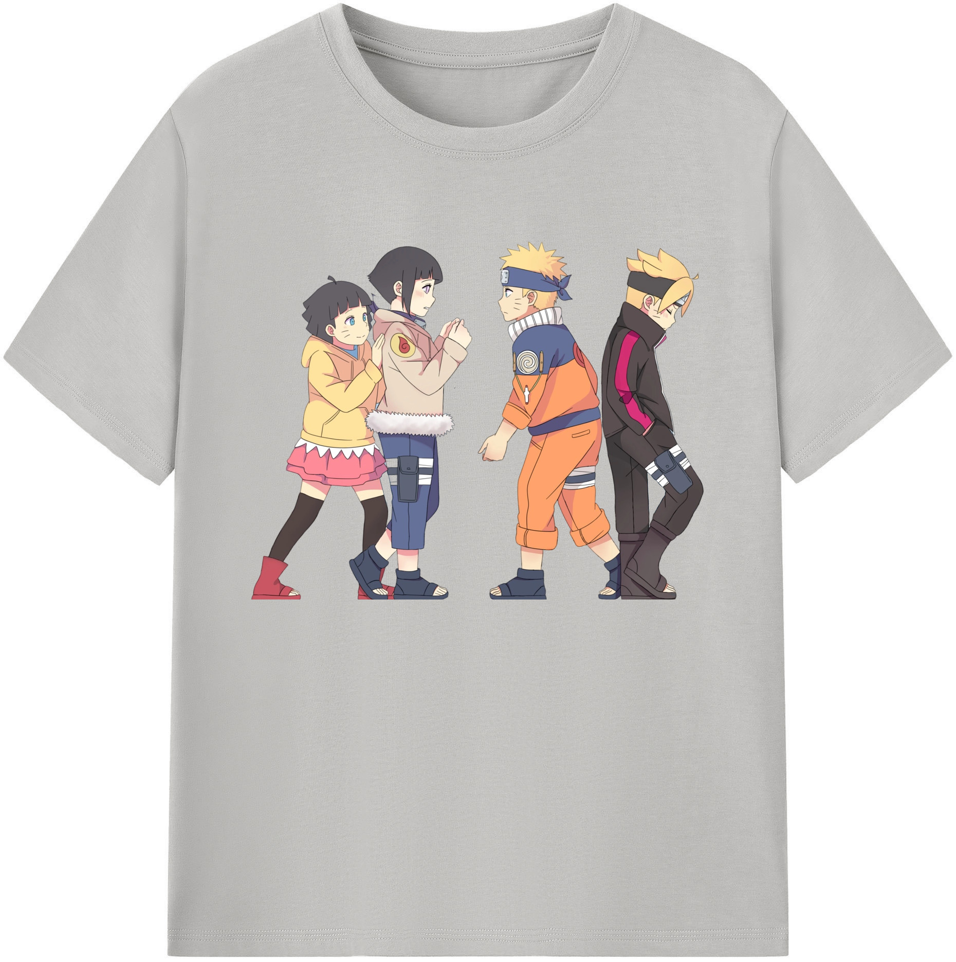 （画像用） NARUTO -ナルト- うずまき ナルト Uzumaki Naruto 綿100％ メンズ半袖Tシャツ｜肌触りやわらか＆通気性