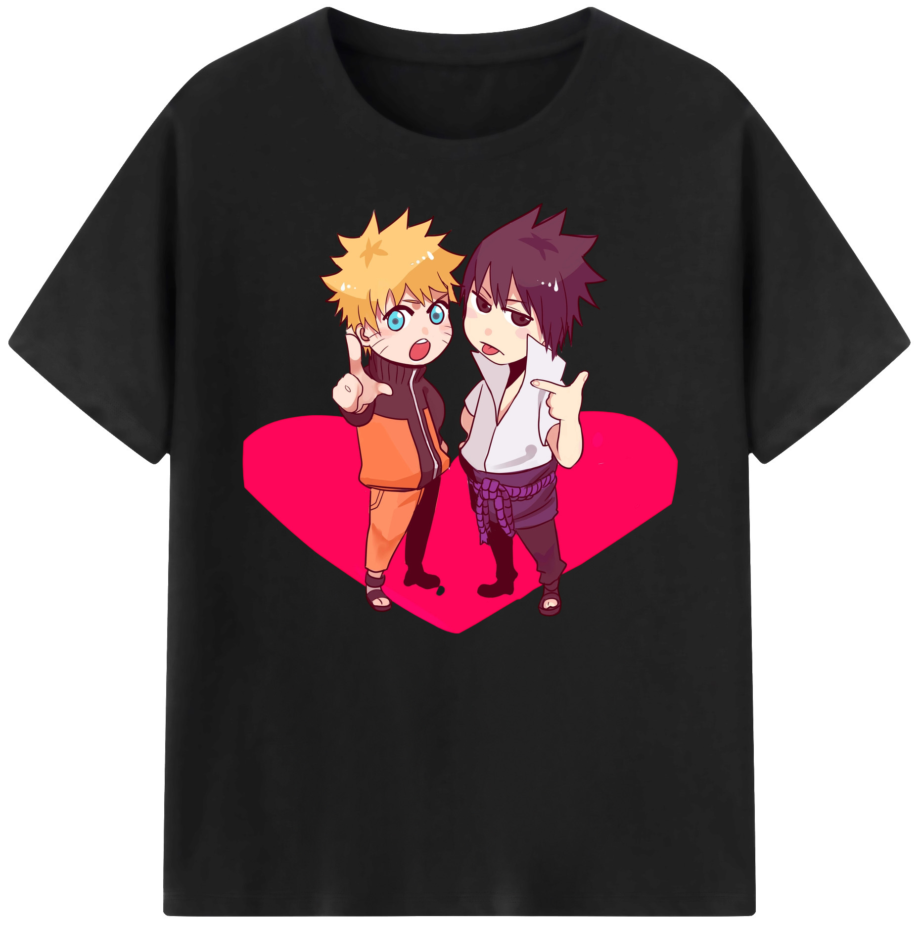 （画像用） NARUTO -ナルト- うずまき ナルト Uzumaki Naruto 綿100％ メンズ半袖Tシャツ｜肌触りやわらか＆通気性
