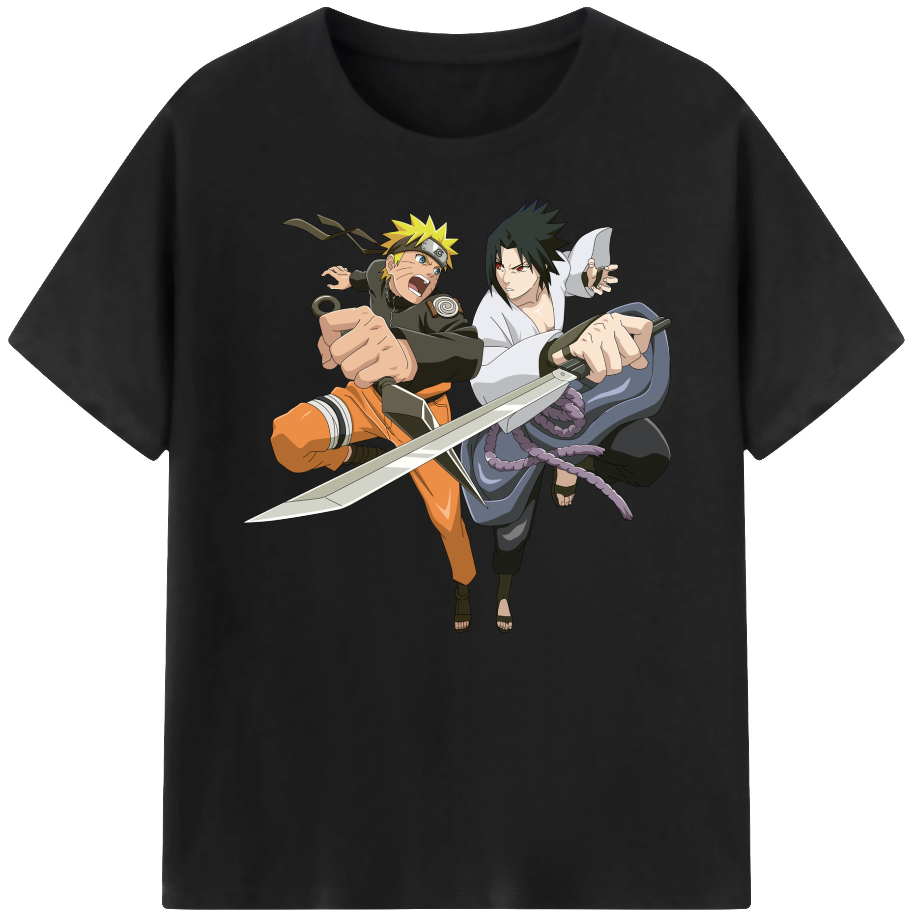 （画像用） NARUTO -ナルト- うずまき ナルト Uzumaki Naruto 綿100％ メンズ半袖Tシャツ｜肌触りやわらか＆通気性
