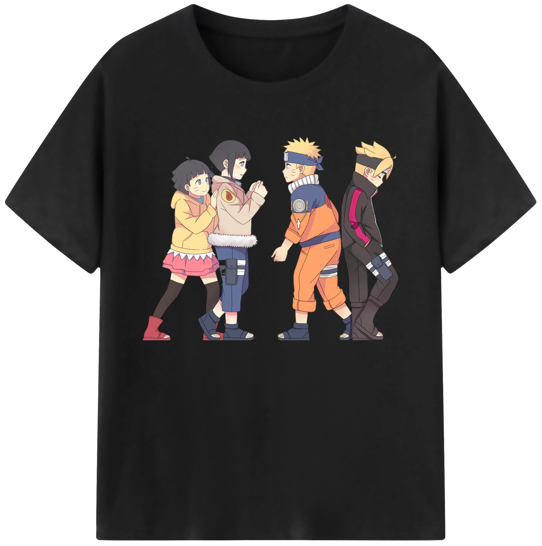 （画像用） NARUTO -ナルト- うずまき ナルト Uzumaki Naruto 綿100％ メンズ半袖Tシャツ｜肌触りやわらか＆通気性
