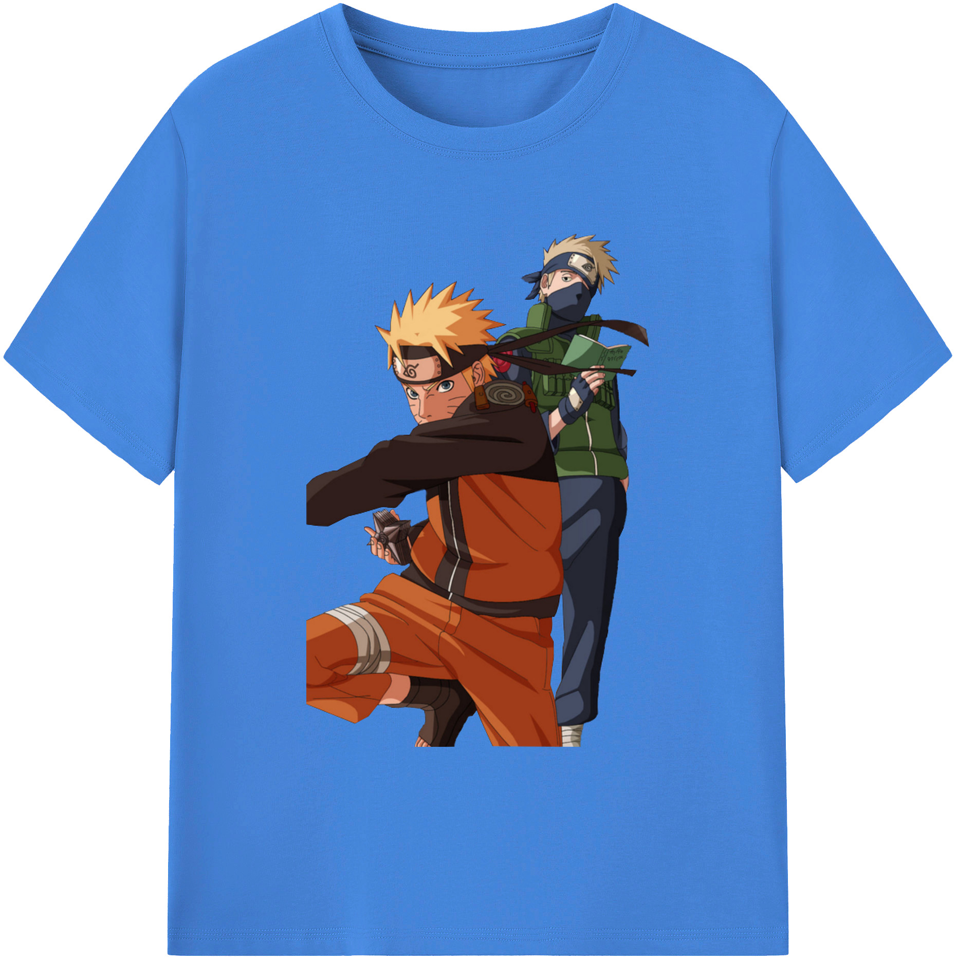 （画像用） NARUTO -ナルト- うずまき ナルト Uzumaki Naruto 綿100％ メンズ半袖Tシャツ｜肌触りやわらか＆通気性