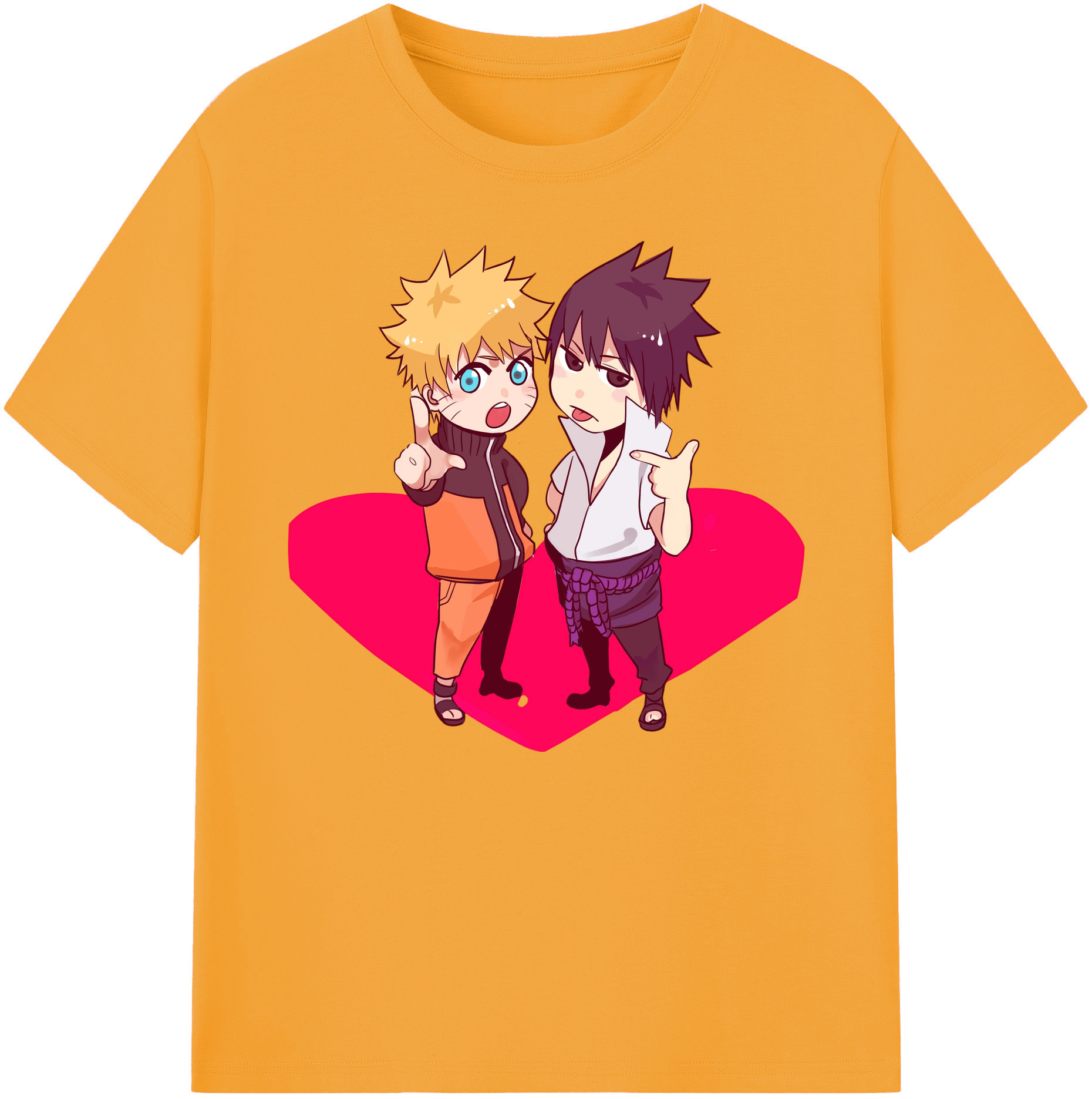 （画像用） NARUTO -ナルト- うずまき ナルト Uzumaki Naruto 綿100％ メンズ半袖Tシャツ｜肌触りやわらか＆通気性