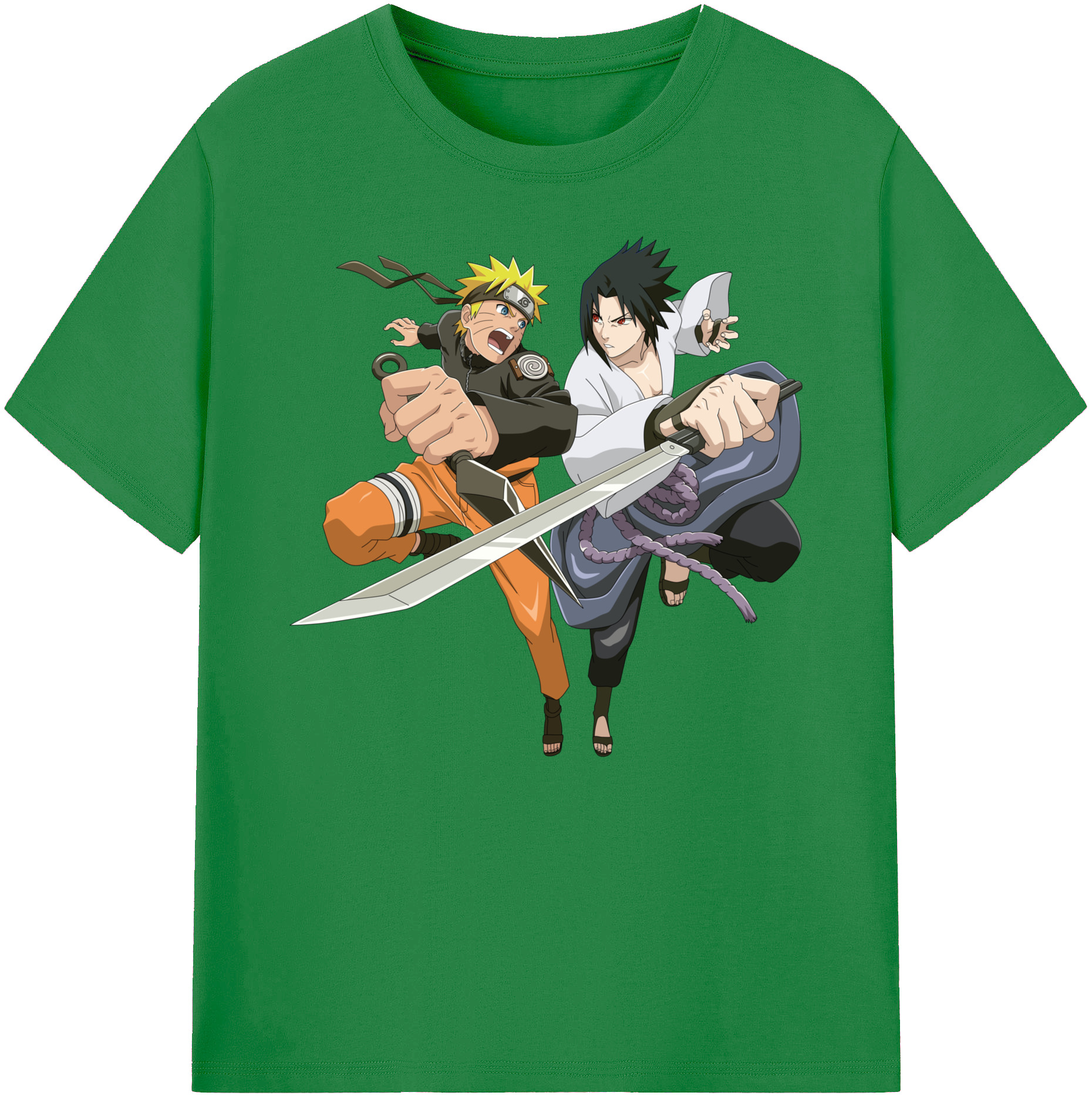 （画像用） NARUTO -ナルト- うずまき ナルト Uzumaki Naruto 綿100％ メンズ半袖Tシャツ｜肌触りやわらか＆通気性