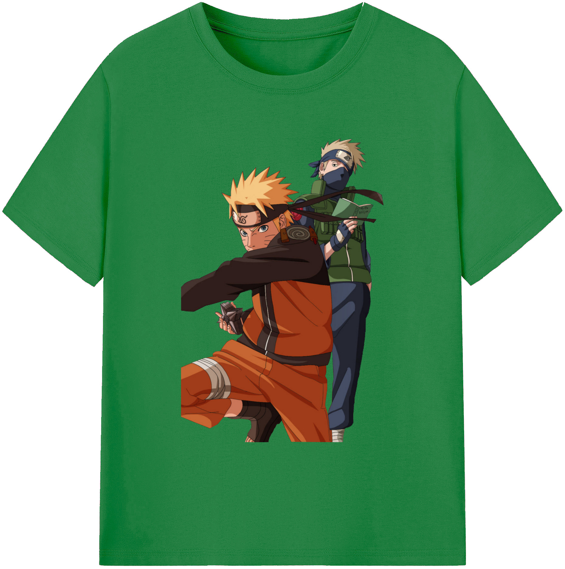 （画像用） NARUTO -ナルト- うずまき ナルト Uzumaki Naruto 綿100％ メンズ半袖Tシャツ｜肌触りやわらか＆通気性