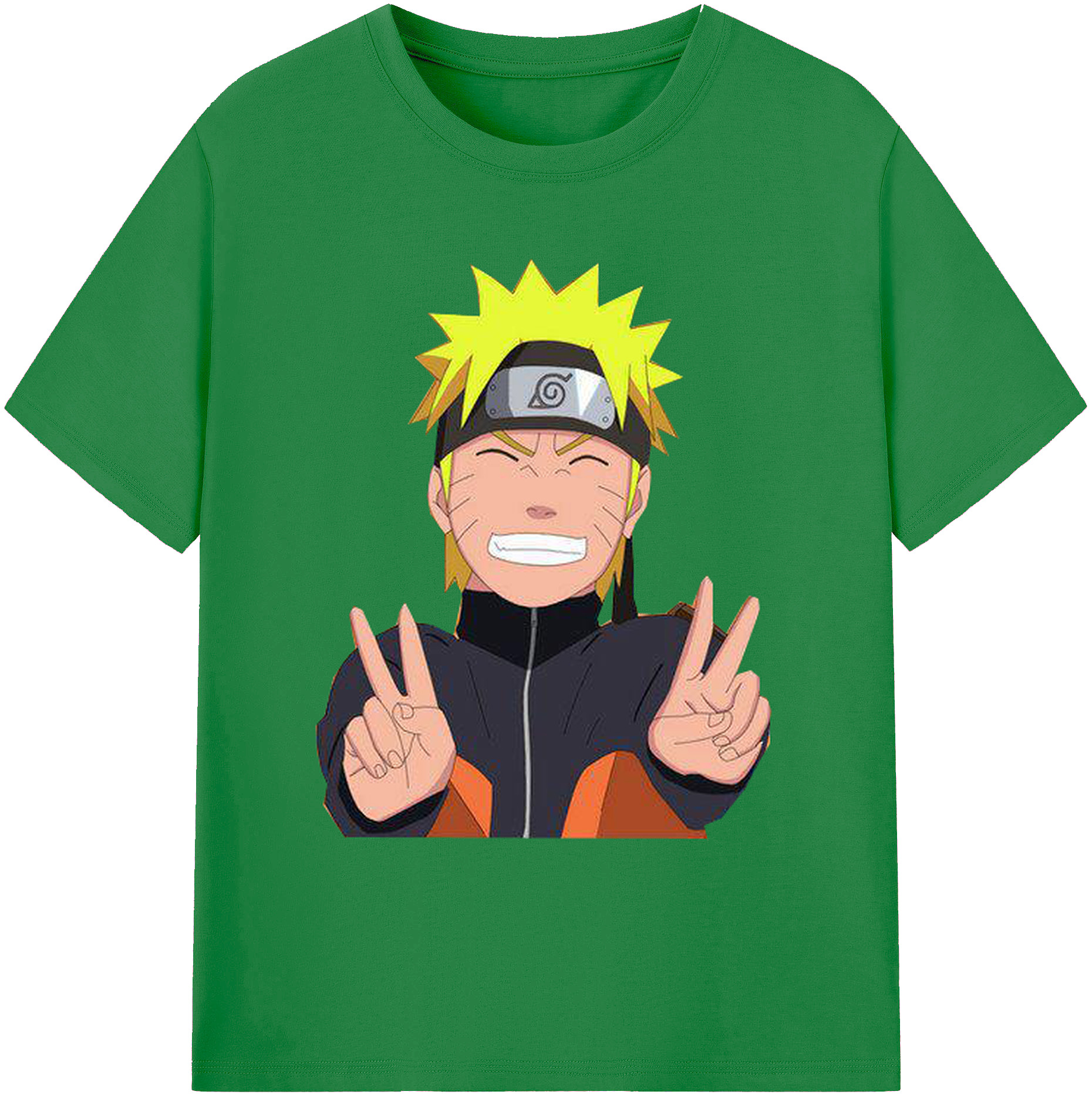 （画像用） NARUTO -ナルト- うずまき ナルト Uzumaki Naruto 綿100％ メンズ半袖Tシャツ｜肌触りやわらか＆通気性
