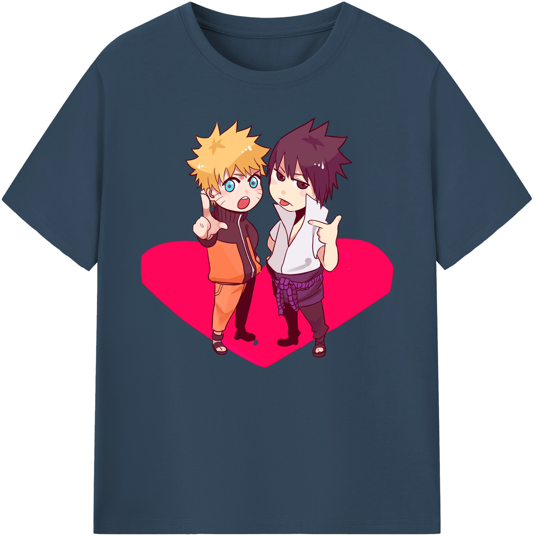 （画像用） NARUTO -ナルト- うずまき ナルト Uzumaki Naruto 綿100％ メンズ半袖Tシャツ｜肌触りやわらか＆通気性