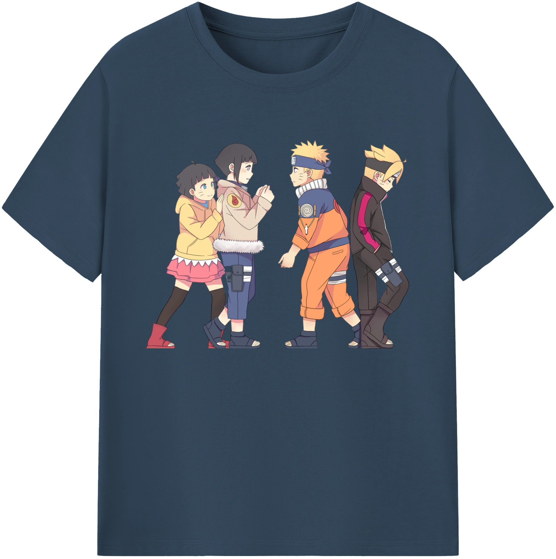 （画像用） NARUTO -ナルト- うずまき ナルト Uzumaki Naruto 綿100％ メンズ半袖Tシャツ｜肌触りやわらか＆通気性
