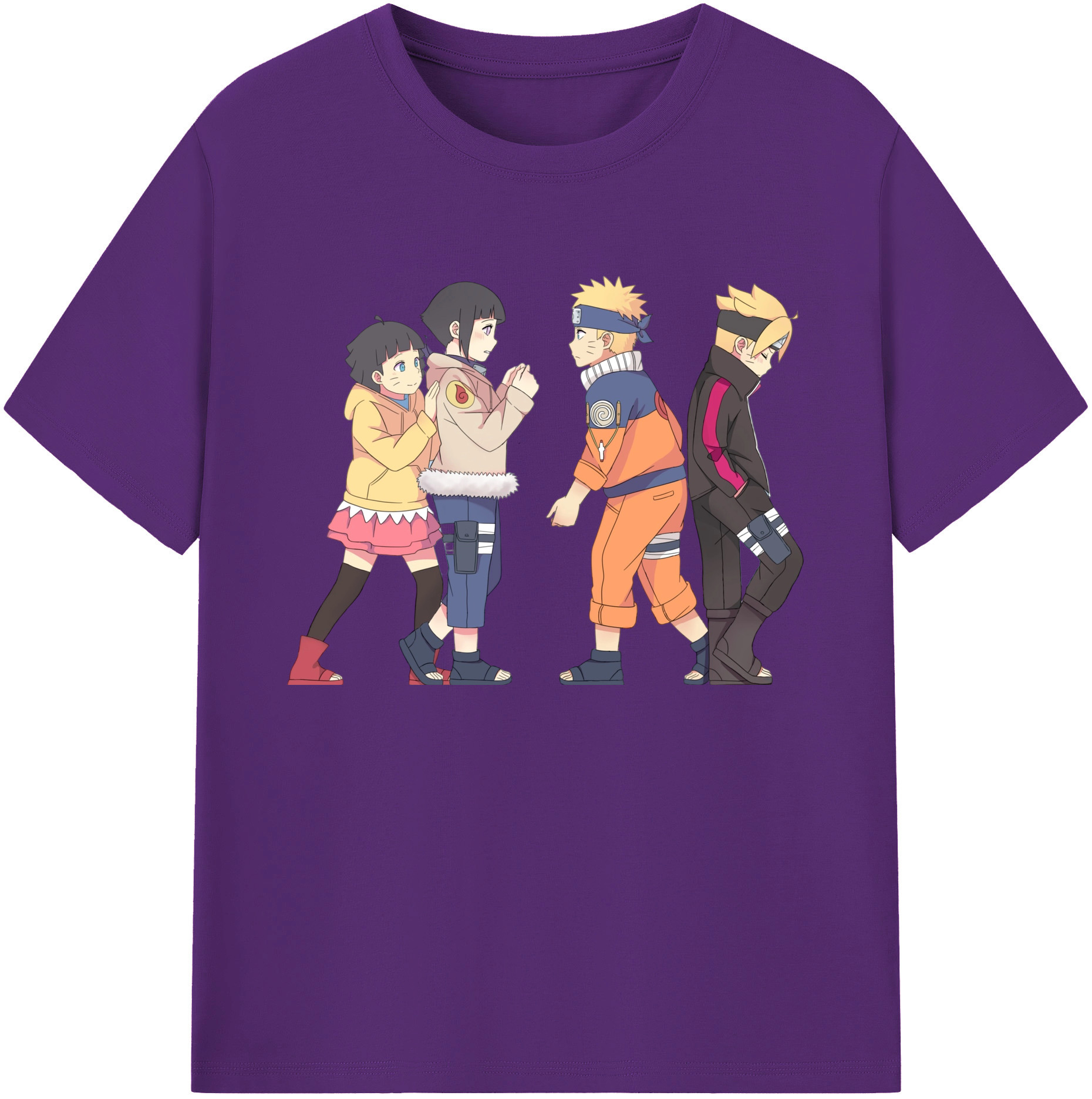 （画像用） NARUTO -ナルト- うずまき ナルト Uzumaki Naruto 綿100％ メンズ半袖Tシャツ｜肌触りやわらか＆通気性
