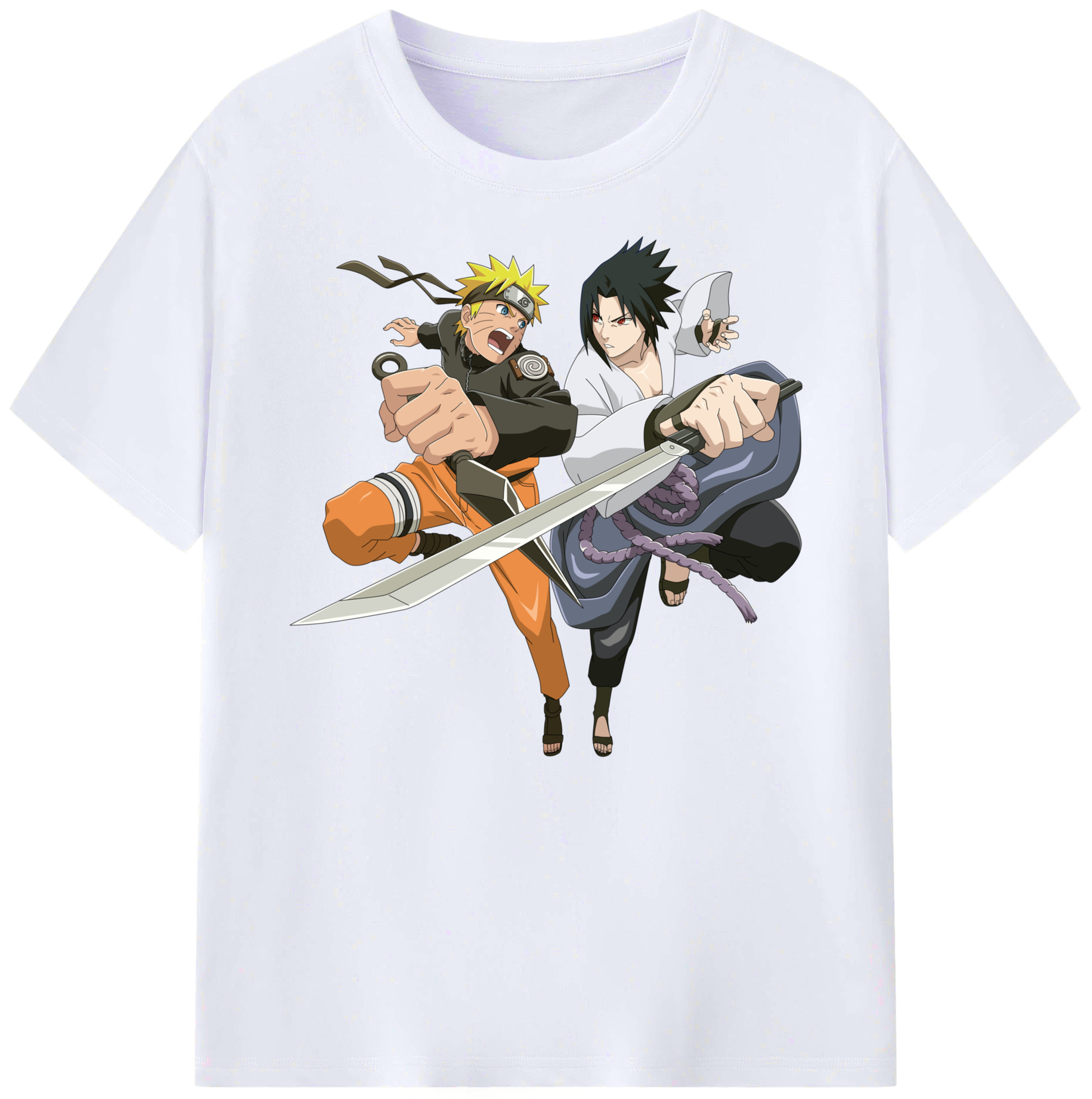 （画像用） NARUTO -ナルト- うずまき ナルト Uzumaki Naruto 綿100％ メンズ半袖Tシャツ｜肌触りやわらか＆通気性