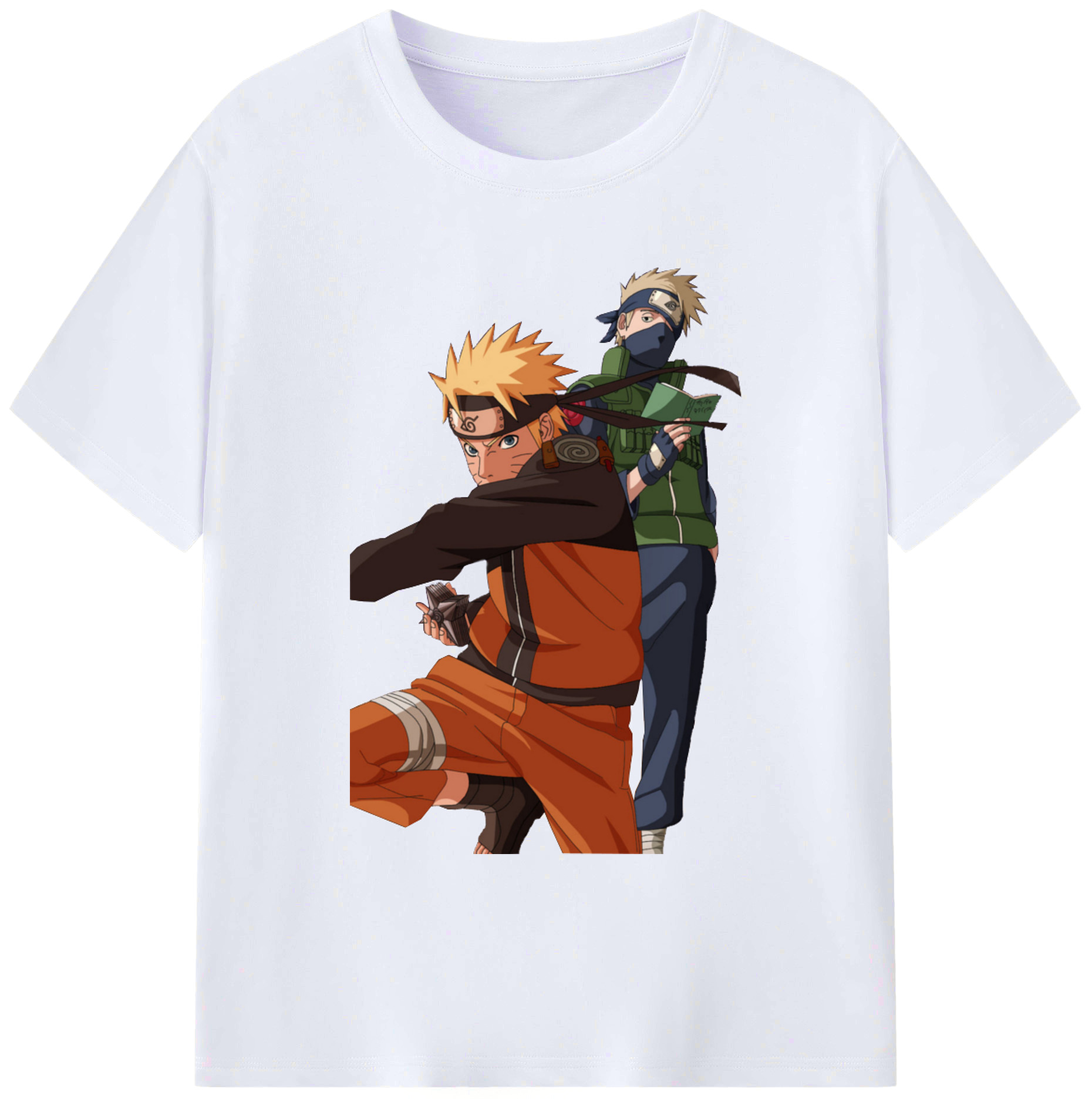 （画像用） NARUTO -ナルト- うずまき ナルト Uzumaki Naruto 綿100％ メンズ半袖Tシャツ｜肌触りやわらか＆通気性