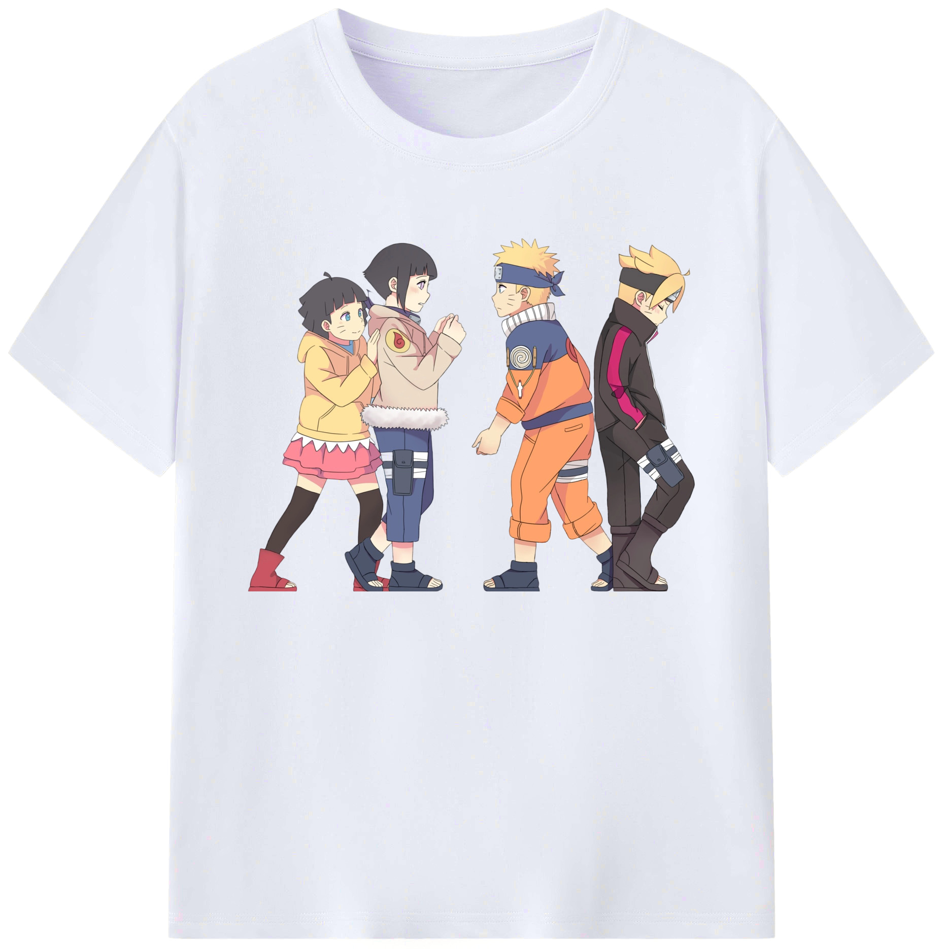 （画像用） NARUTO -ナルト- うずまき ナルト Uzumaki Naruto 綿100％ メンズ半袖Tシャツ｜肌触りやわらか＆通気性