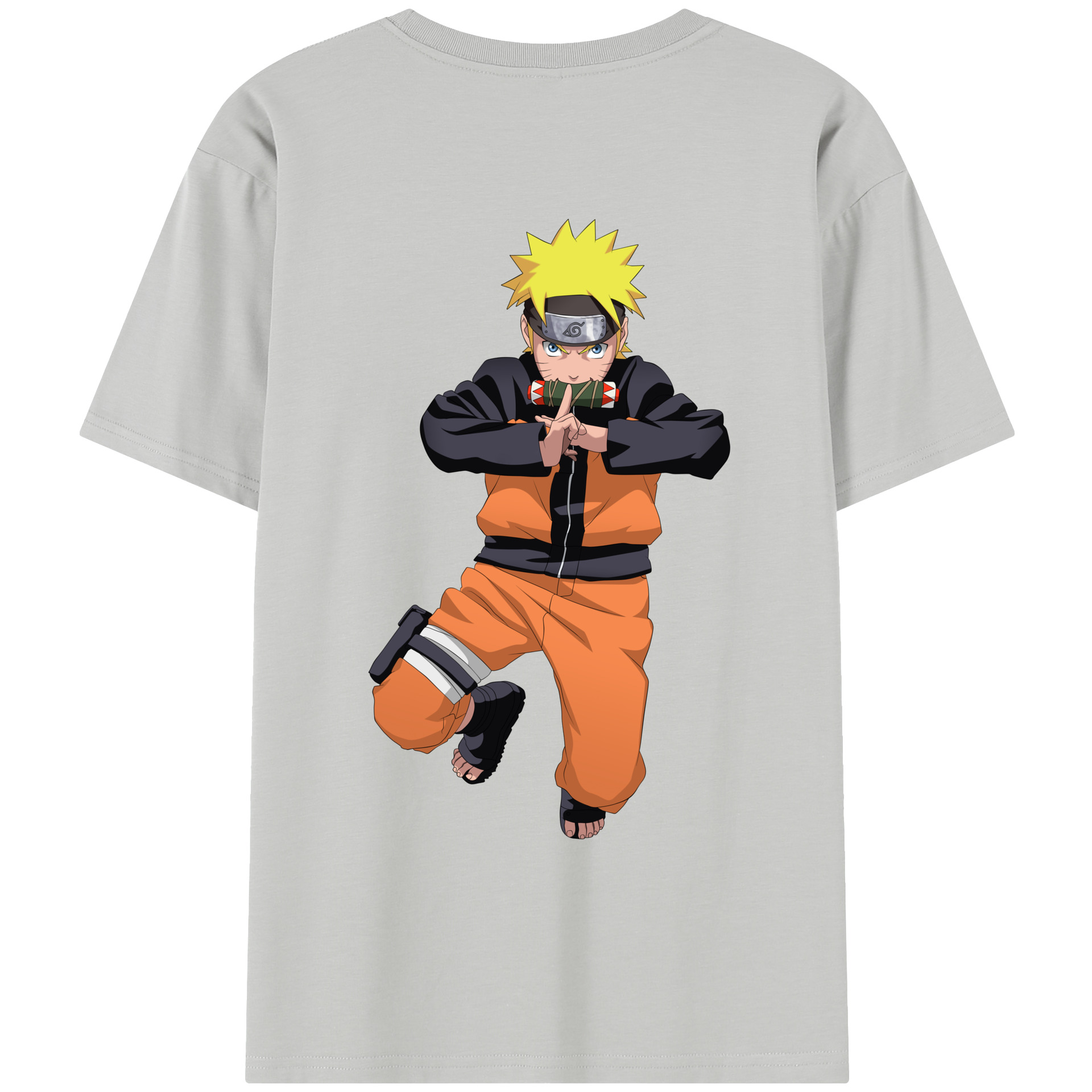 （画像用） NARUTO -ナルト- うずまき ナルト Uzumaki Naruto レディース半袖Tシャツ(バックプリント)
