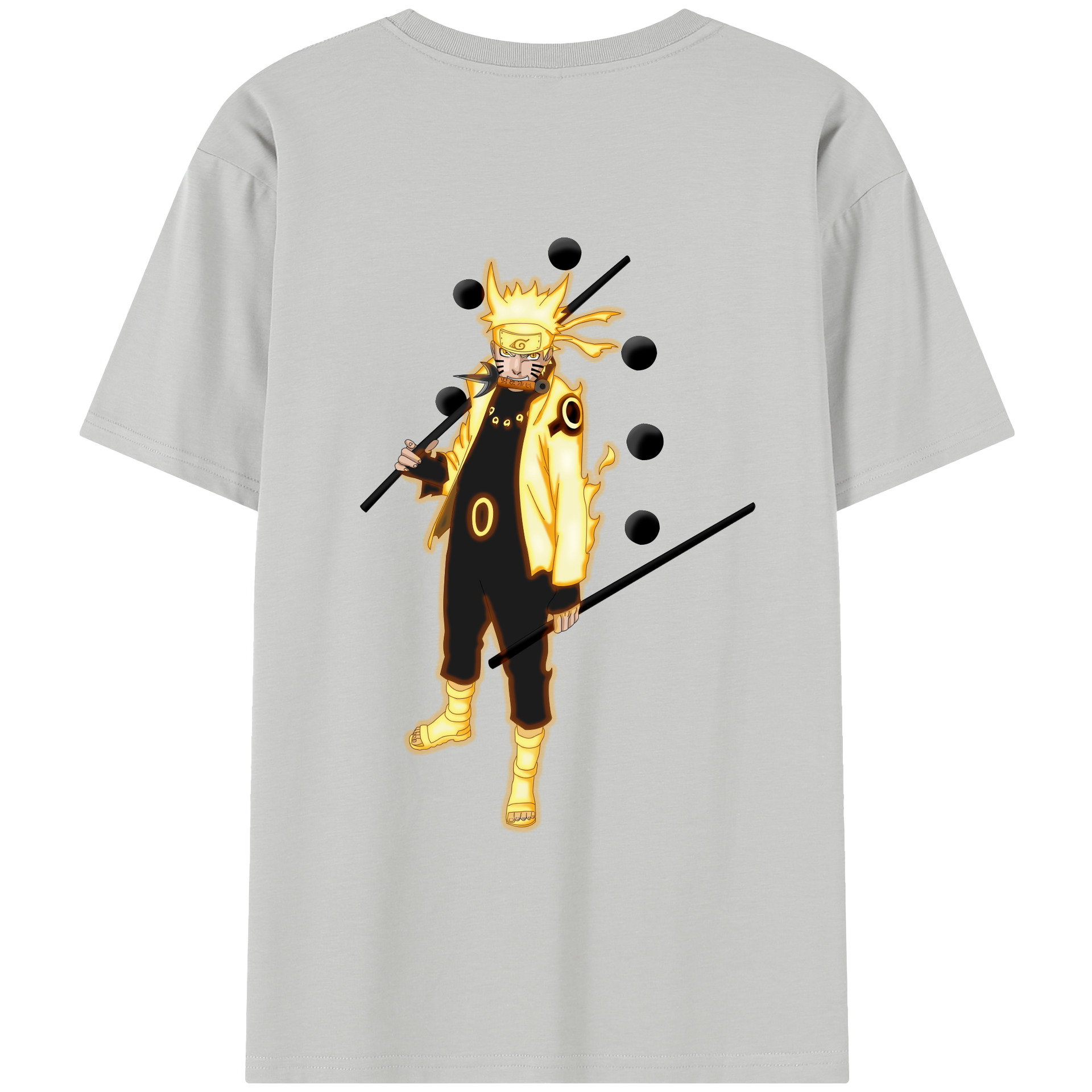 （画像用） NARUTO -ナルト- うずまき ナルト Uzumaki Naruto レディース半袖Tシャツ(バックプリント)