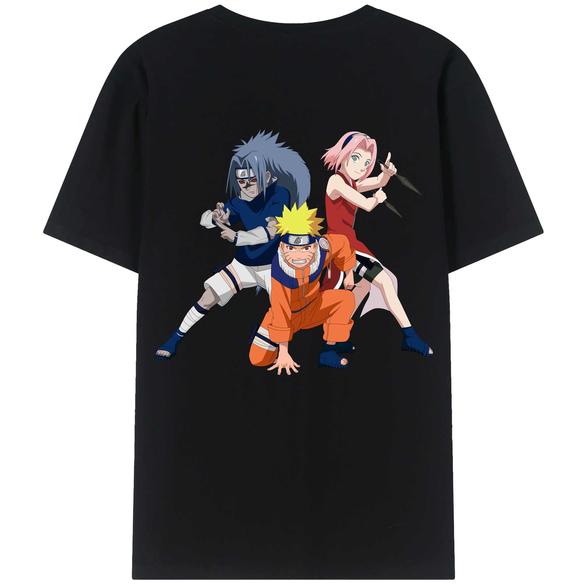 （画像用） NARUTO -ナルト- うずまき ナルト Uzumaki Naruto レディース半袖Tシャツ(バックプリント)
