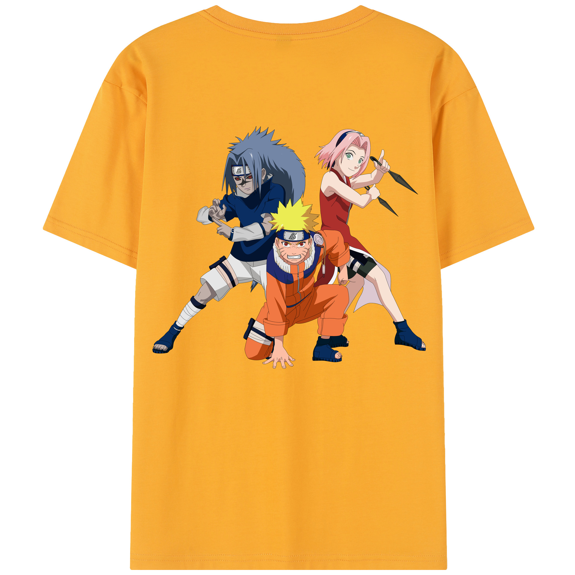 （画像用） NARUTO -ナルト- うずまき ナルト Uzumaki Naruto レディース半袖Tシャツ(バックプリント)