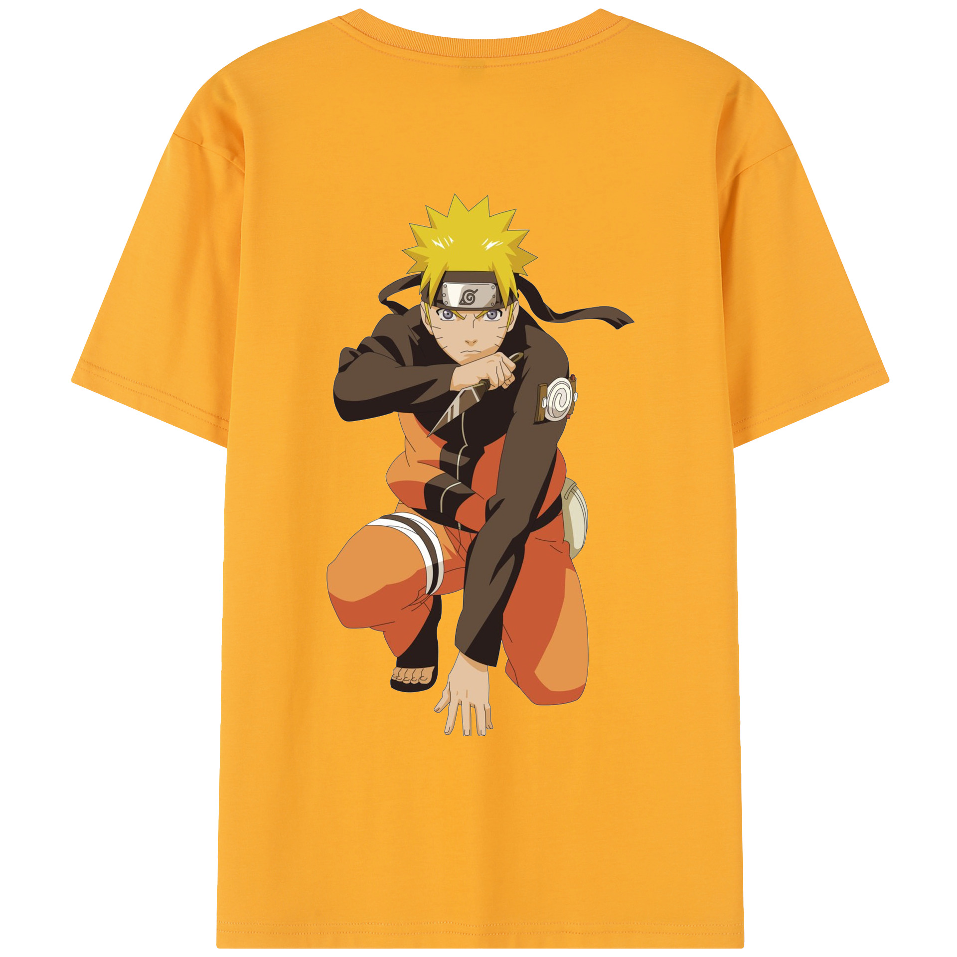 （画像用） NARUTO -ナルト- うずまき ナルト Uzumaki Naruto レディース半袖Tシャツ(バックプリント)