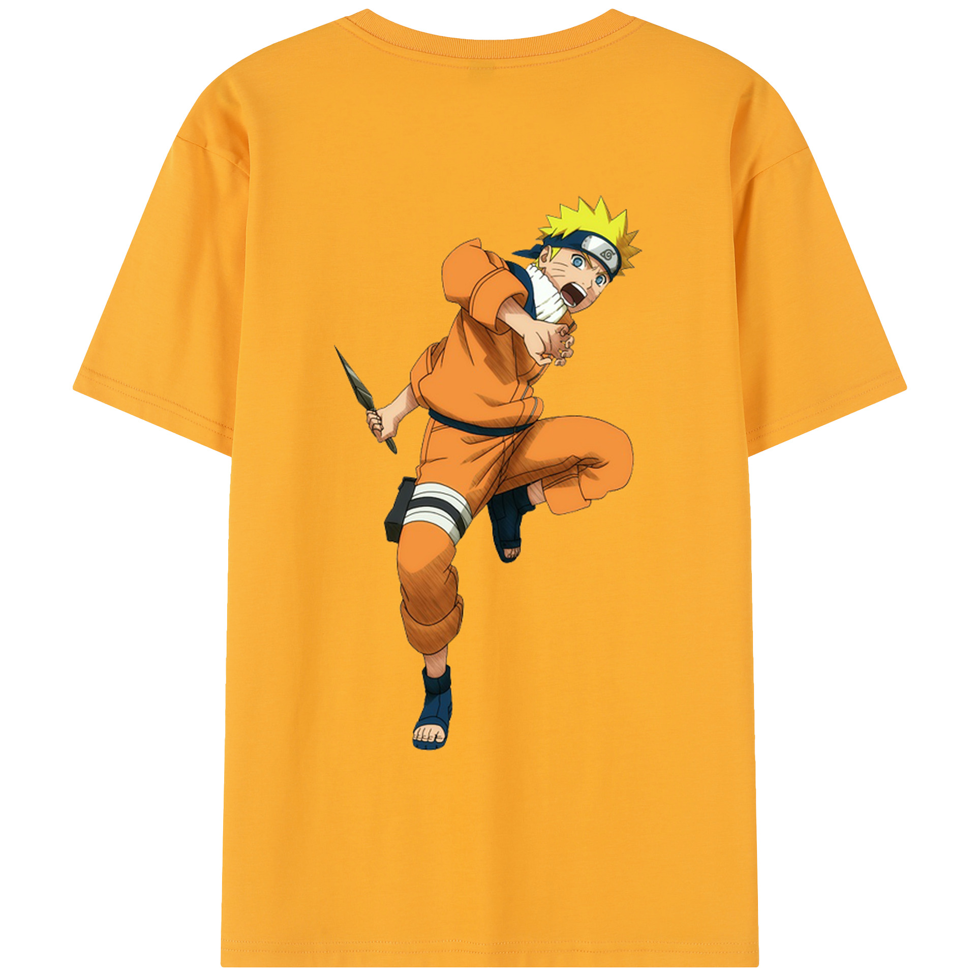 （画像用） NARUTO -ナルト- うずまき ナルト Uzumaki Naruto レディース半袖Tシャツ(バックプリント)