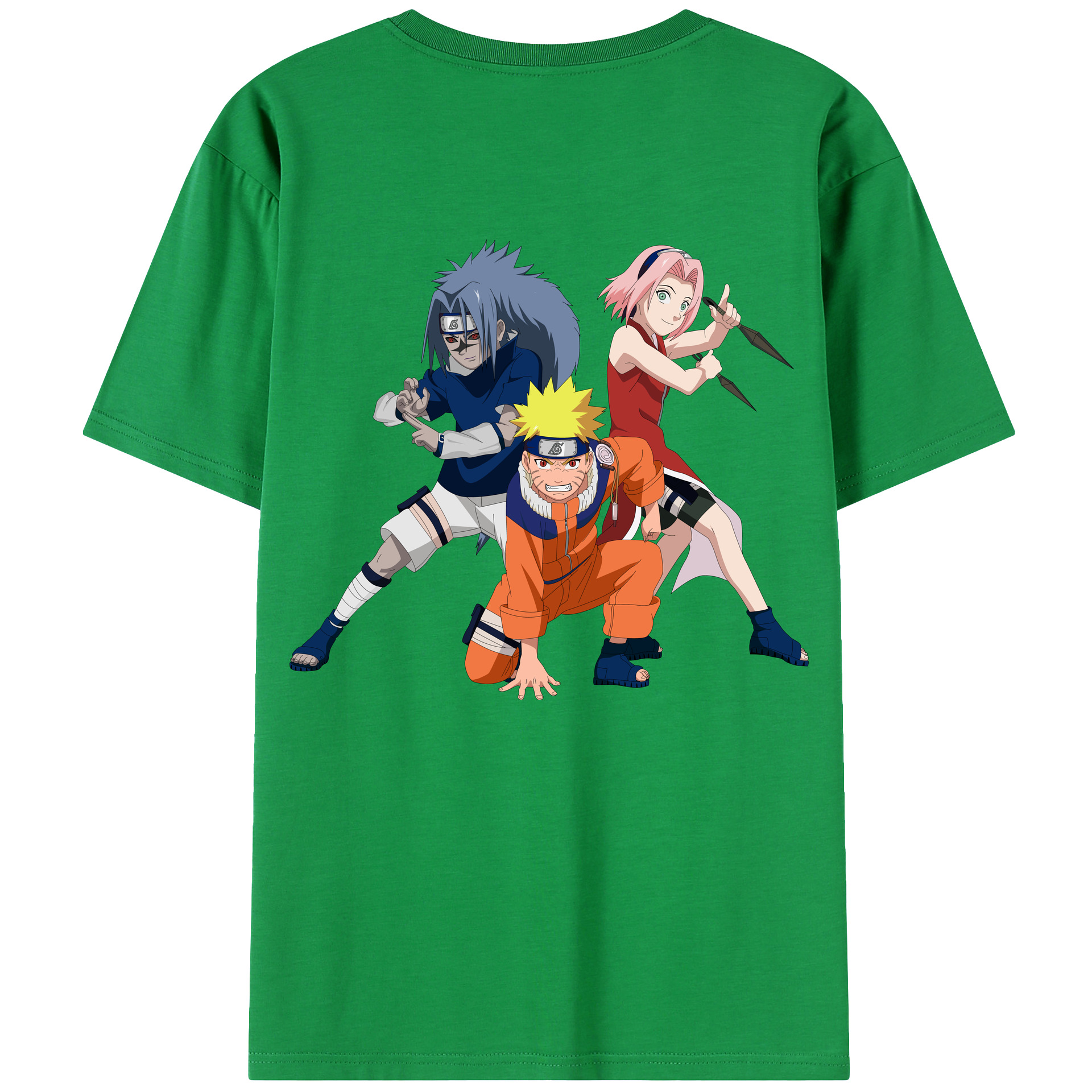 （画像用） NARUTO -ナルト- うずまき ナルト Uzumaki Naruto レディース半袖Tシャツ(バックプリント)