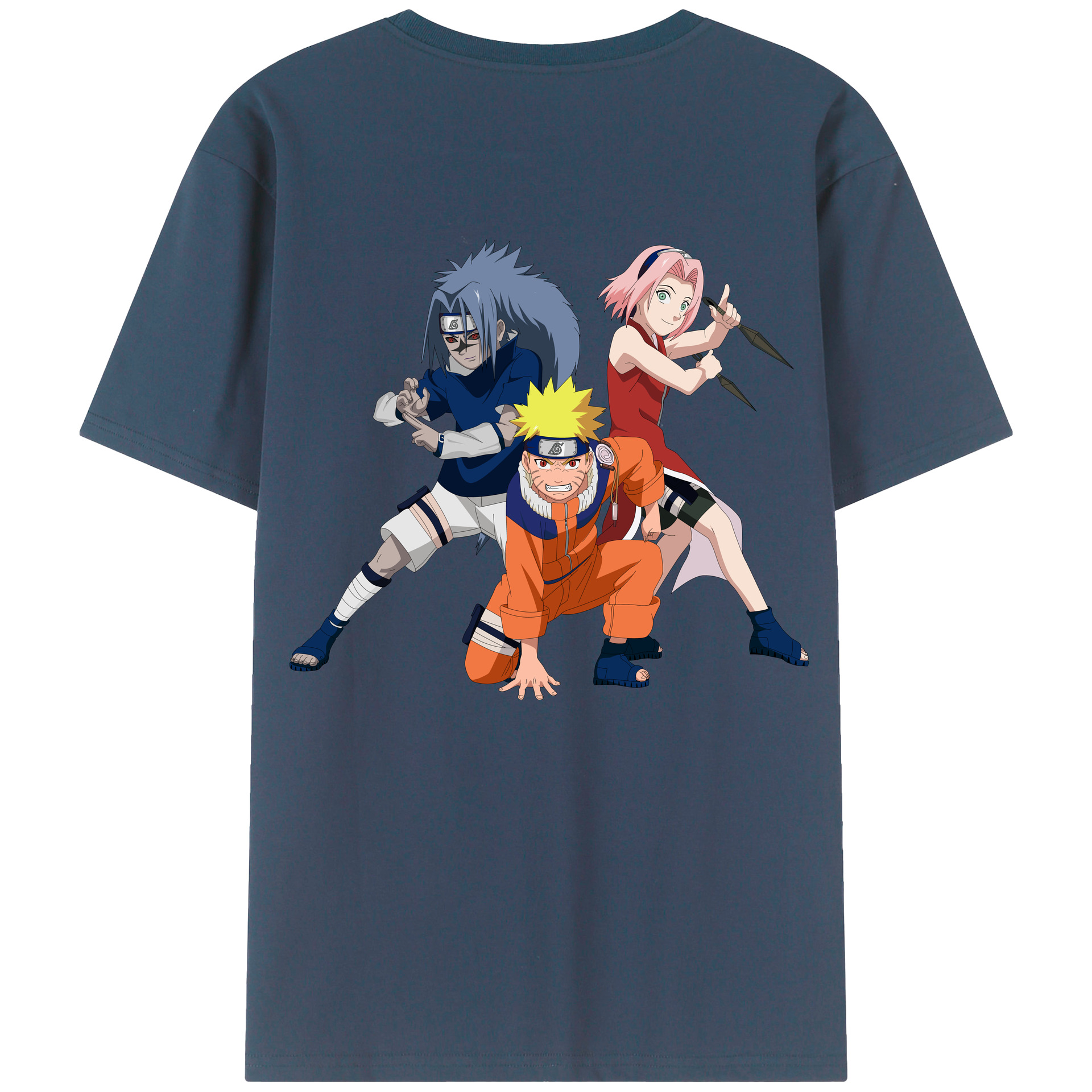 （画像用） NARUTO -ナルト- うずまき ナルト Uzumaki Naruto レディース半袖Tシャツ(バックプリント)