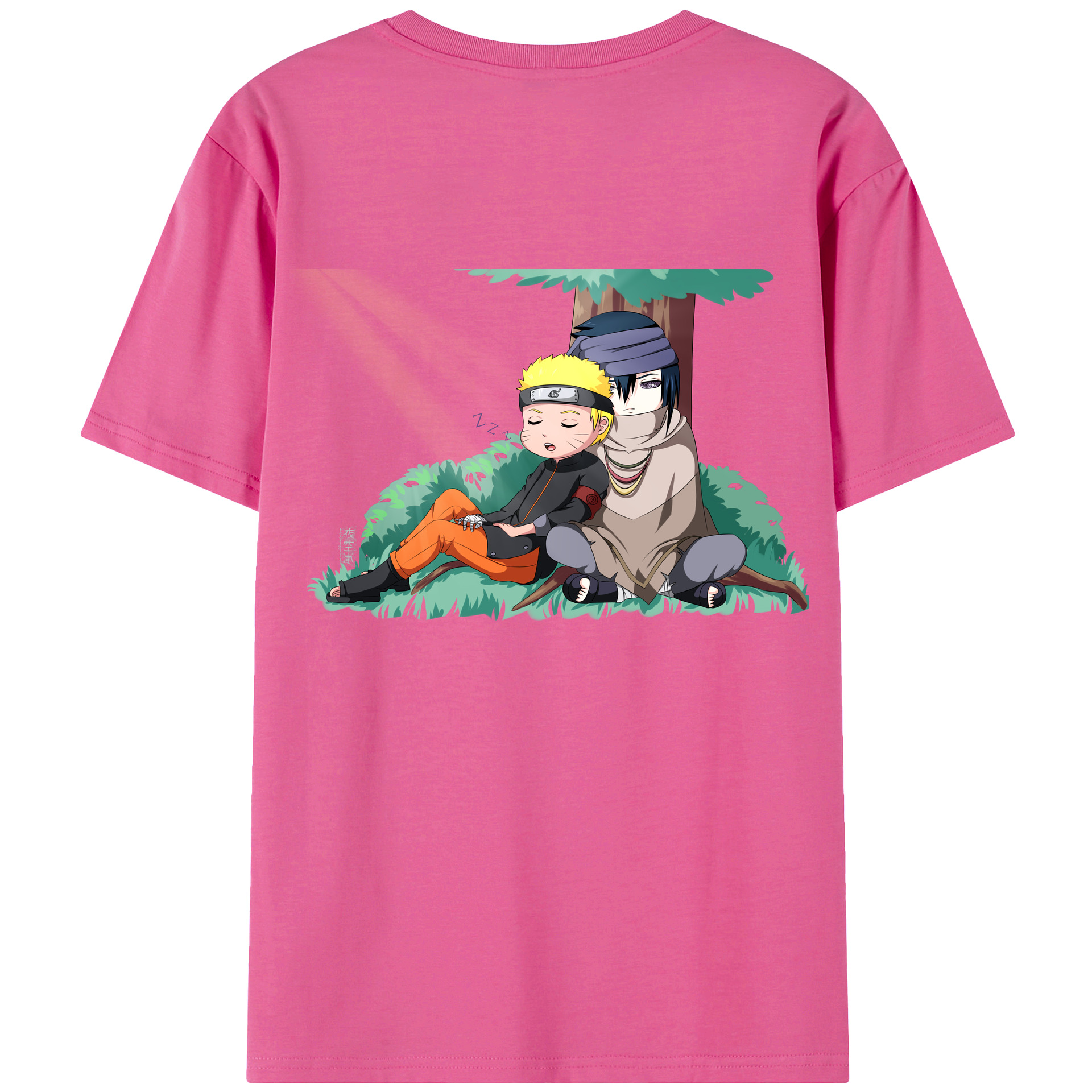 （画像用） NARUTO -ナルト- うずまき ナルト Uzumaki Naruto レディース半袖Tシャツ(バックプリント)