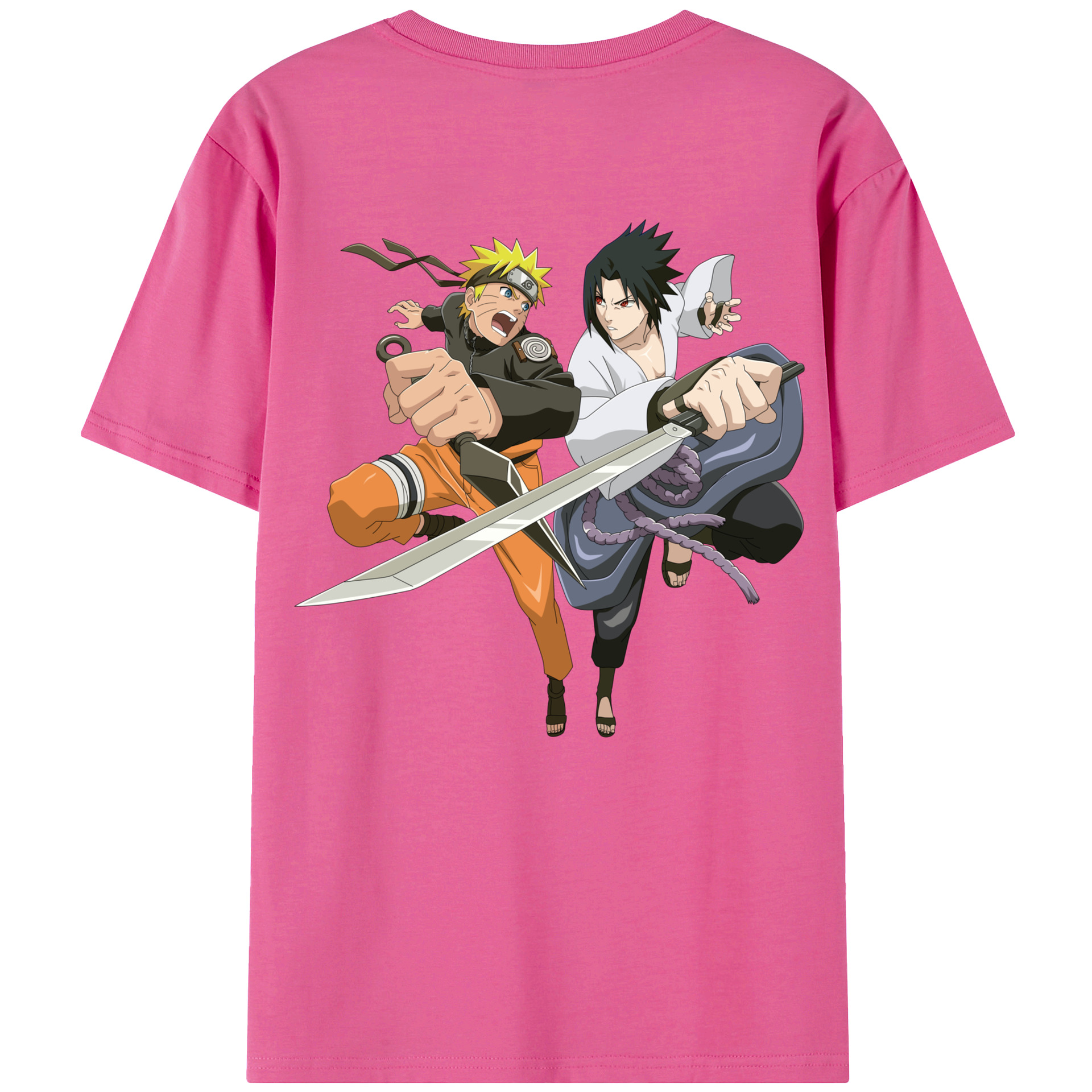 （画像用） NARUTO -ナルト- うずまき ナルト Uzumaki Naruto レディース半袖Tシャツ(バックプリント)
