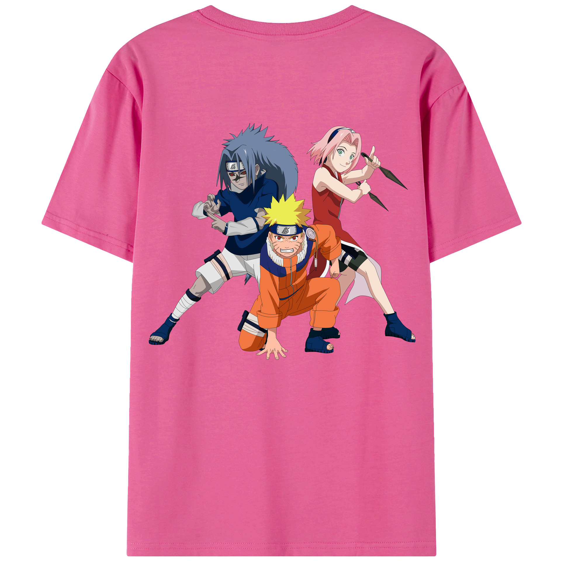 （画像用） NARUTO -ナルト- うずまき ナルト Uzumaki Naruto レディース半袖Tシャツ(バックプリント)
