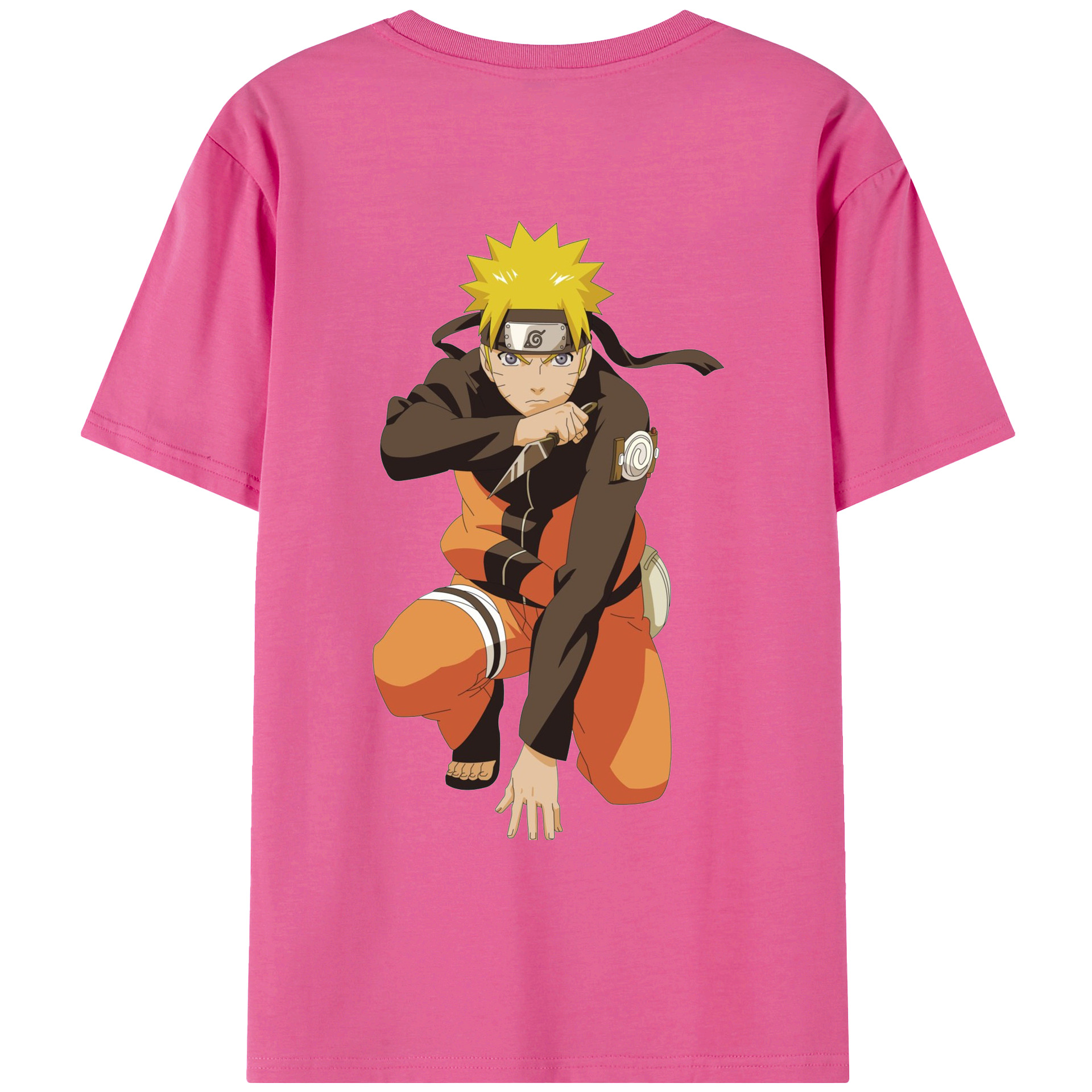 （画像用） NARUTO -ナルト- うずまき ナルト Uzumaki Naruto レディース半袖Tシャツ(バックプリント)