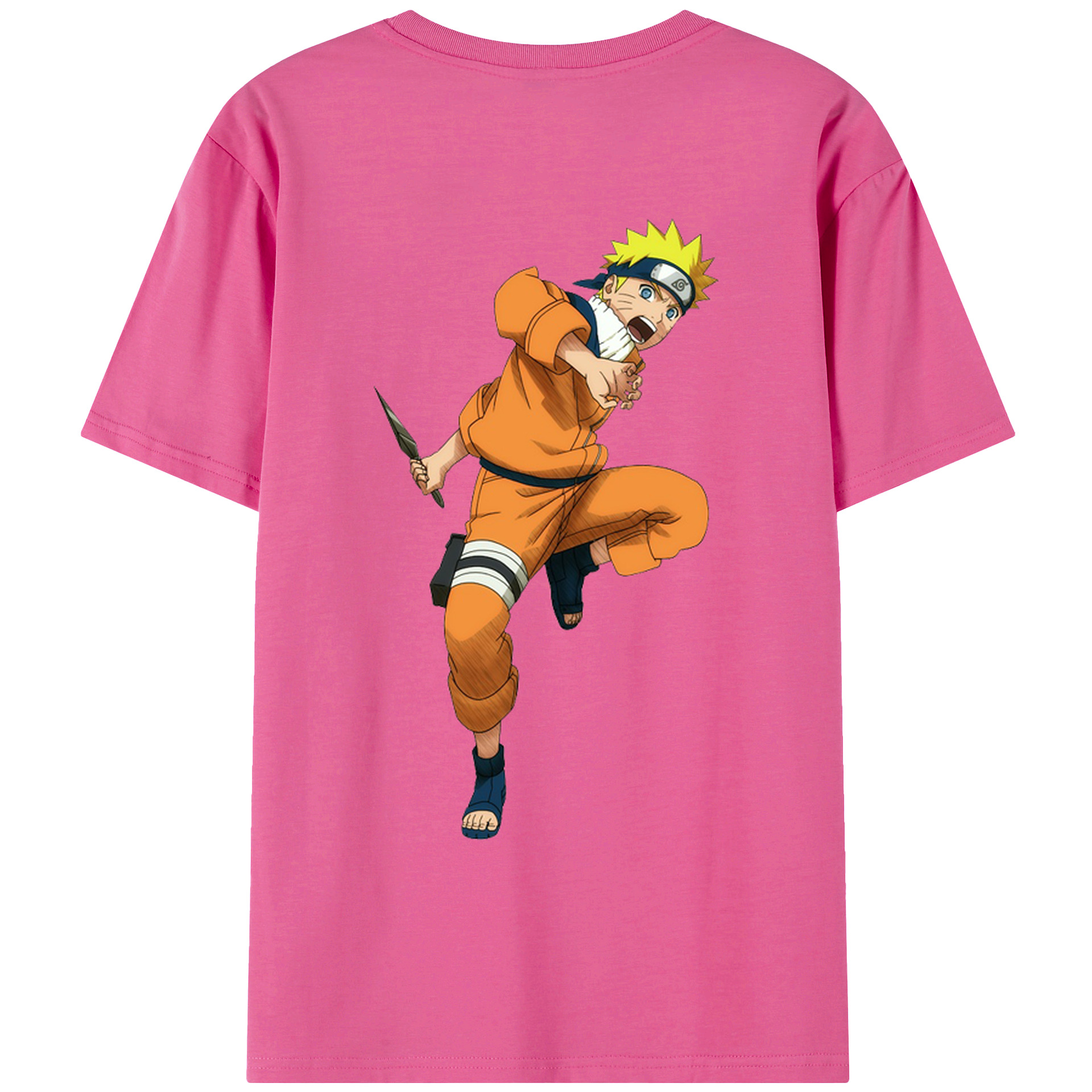 （画像用） NARUTO -ナルト- うずまき ナルト Uzumaki Naruto レディース半袖Tシャツ(バックプリント)