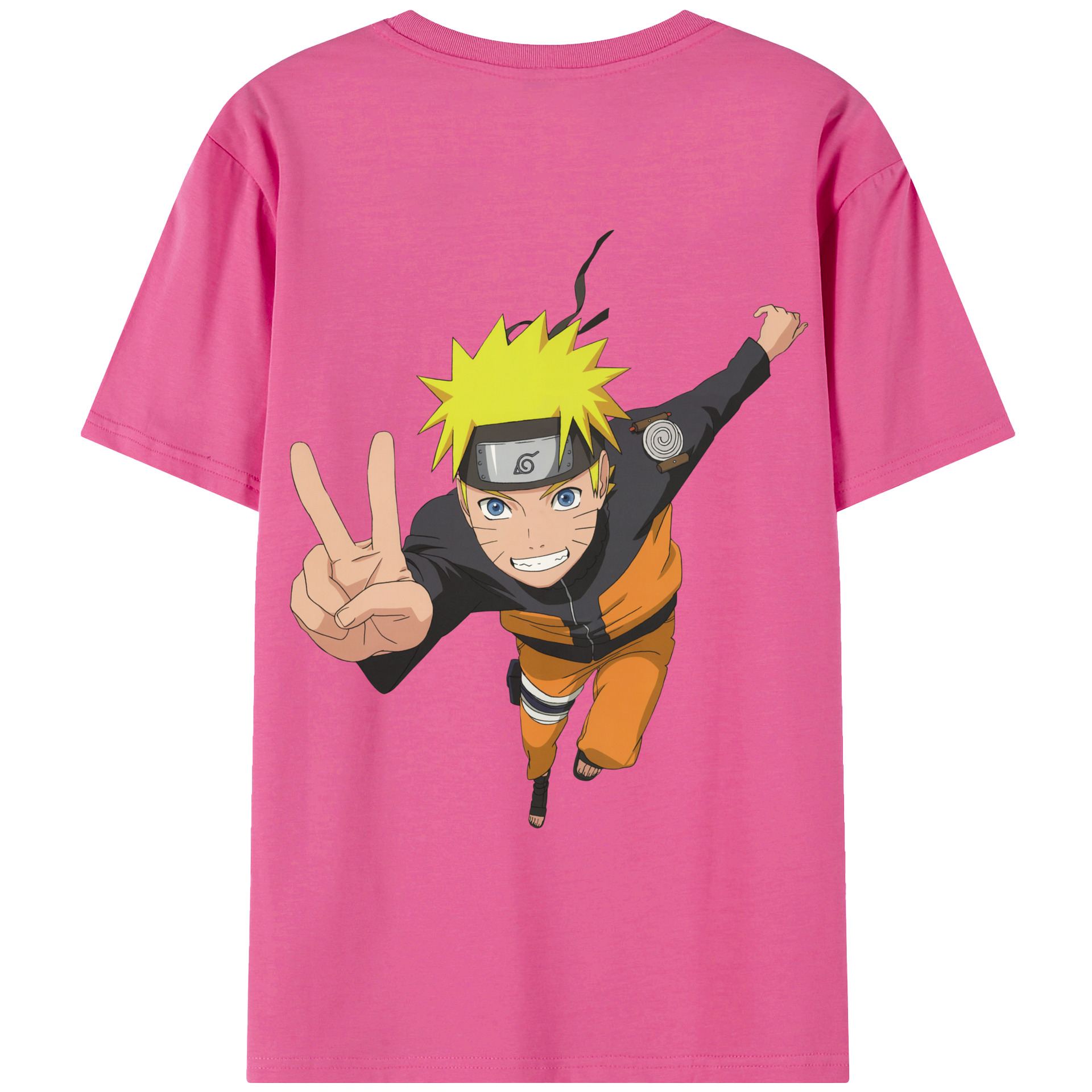 （画像用） NARUTO -ナルト- うずまき ナルト Uzumaki Naruto レディース半袖Tシャツ(バックプリント)