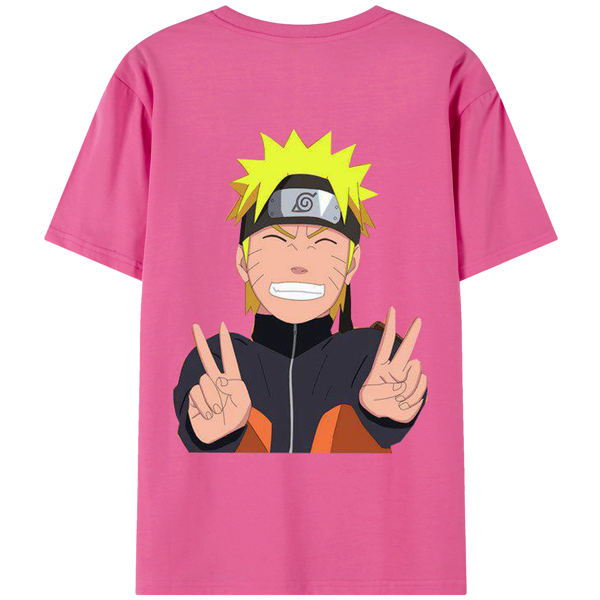 （画像用） NARUTO -ナルト- うずまき ナルト Uzumaki Naruto レディース半袖Tシャツ(バックプリント)