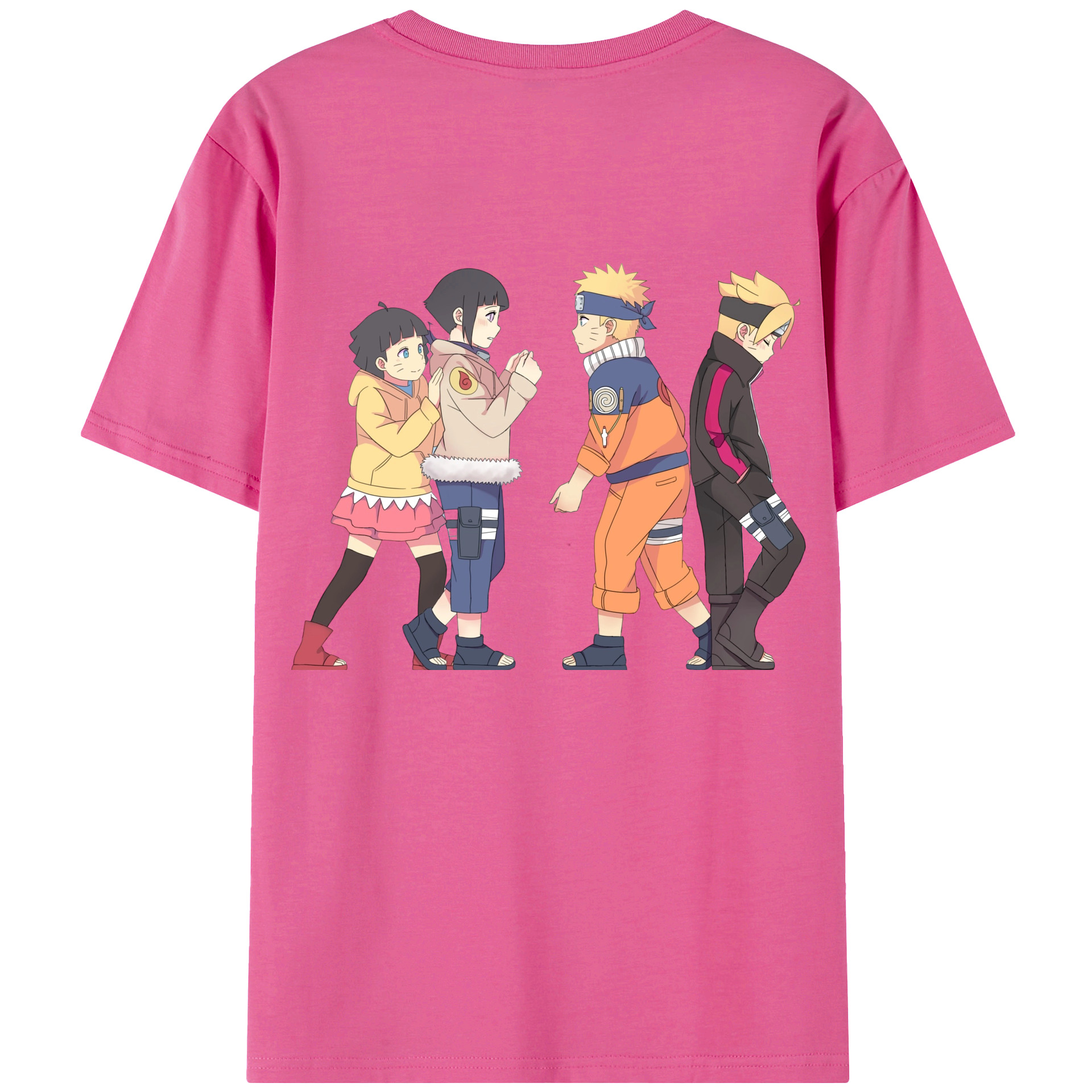 （画像用） NARUTO -ナルト- うずまき ナルト Uzumaki Naruto レディース半袖Tシャツ(バックプリント)