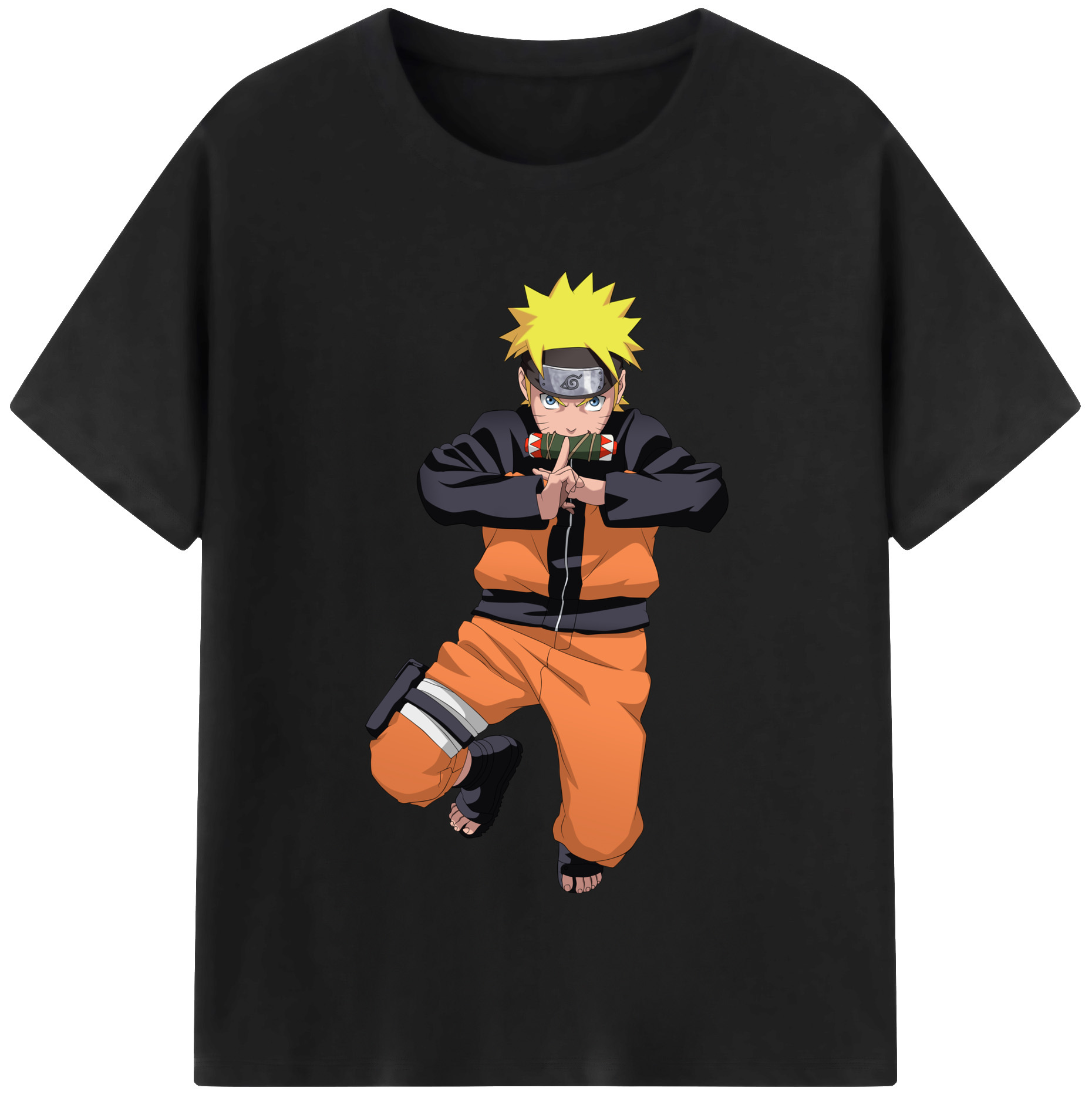 （画像用） NARUTO -ナルト- うずまき ナルト Uzumaki Naruto レディースカジュアルプリントTシャツ（綿100％）