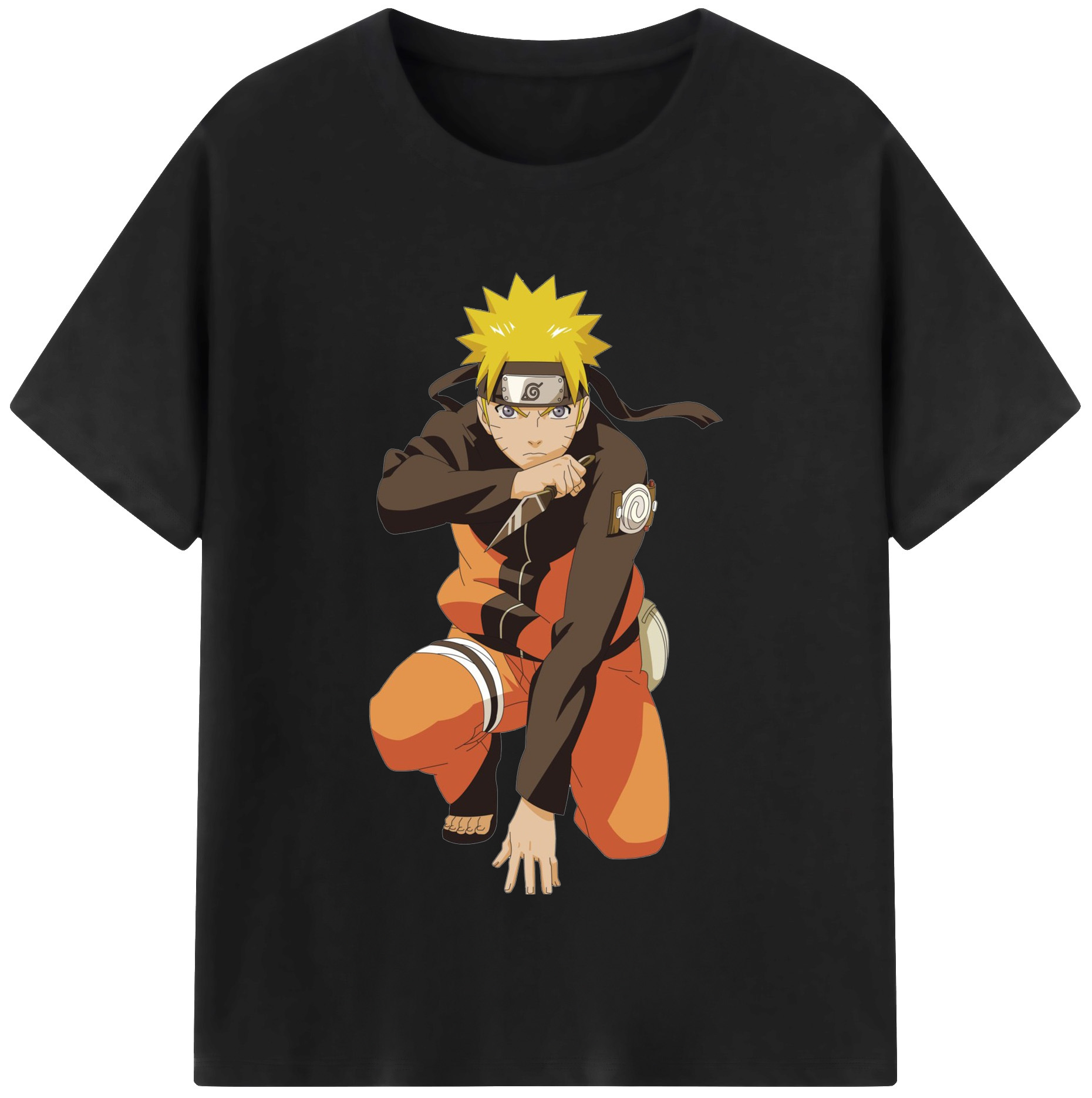 （画像用） NARUTO -ナルト- うずまき ナルト Uzumaki Naruto レディースカジュアルプリントTシャツ（綿100％）