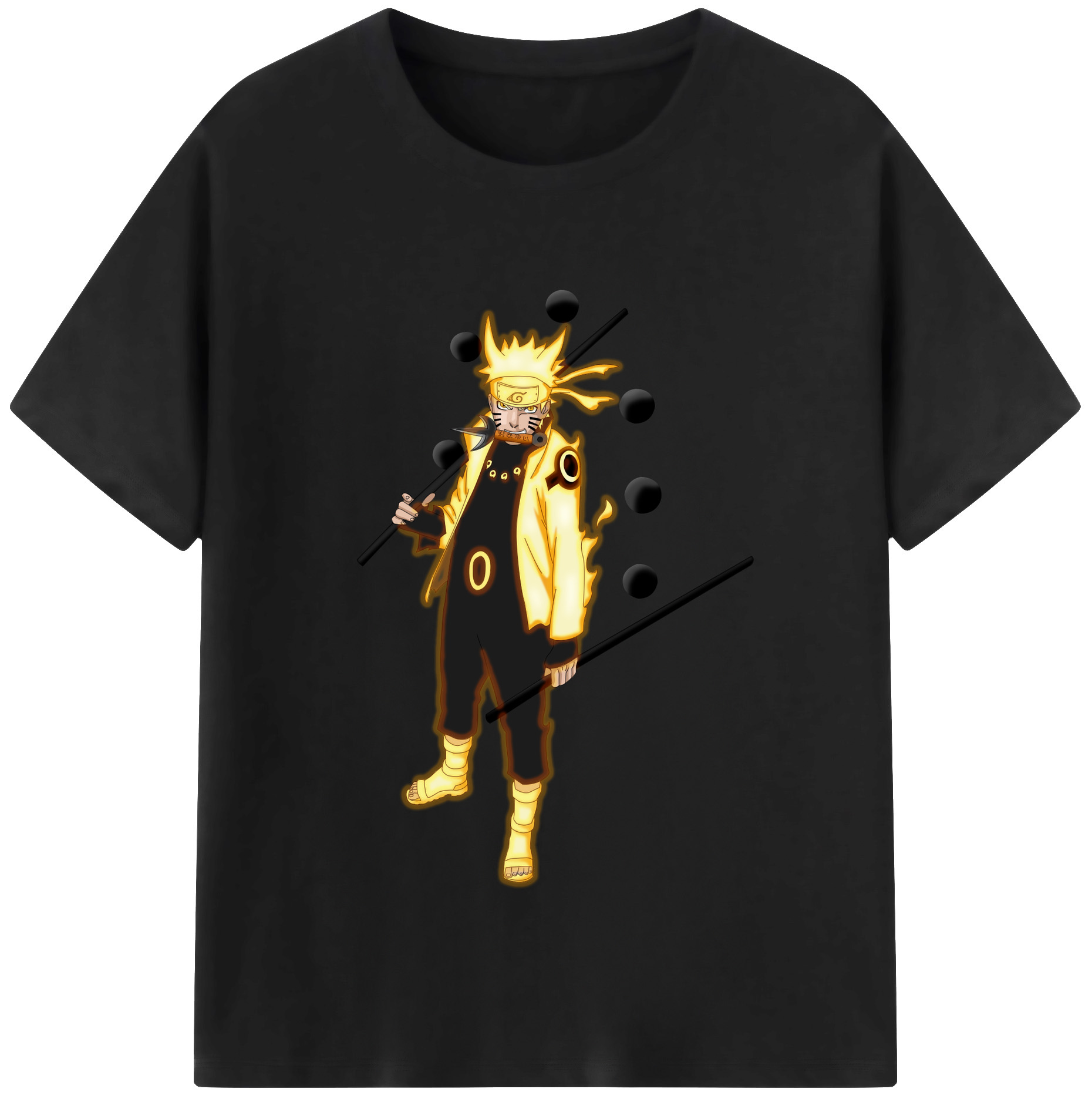 （画像用） NARUTO -ナルト- うずまき ナルト Uzumaki Naruto レディースカジュアルプリントTシャツ（綿100％）