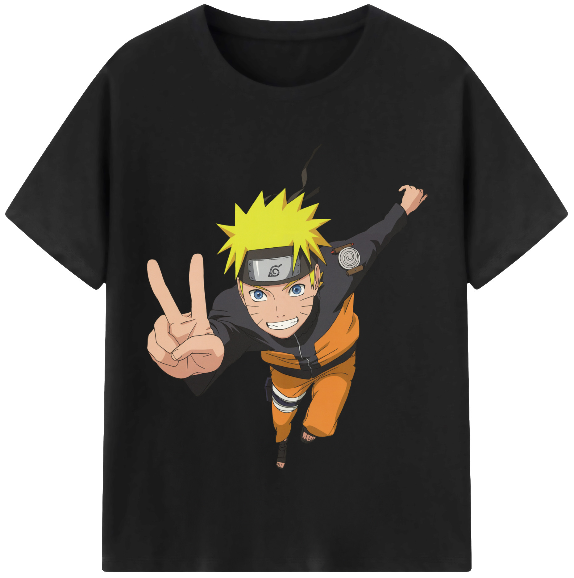 （画像用） NARUTO -ナルト- うずまき ナルト Uzumaki Naruto レディースカジュアルプリントTシャツ（綿100％）