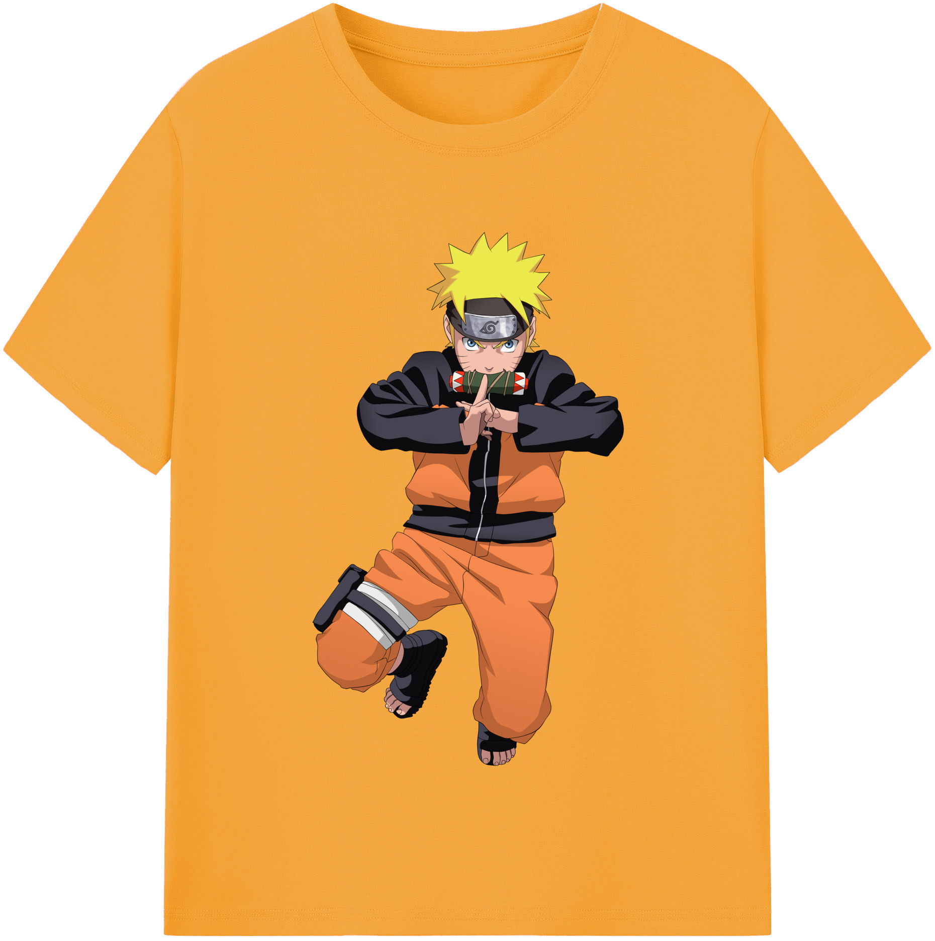 （画像用） NARUTO -ナルト- うずまき ナルト Uzumaki Naruto レディースカジュアルプリントTシャツ（綿100％）