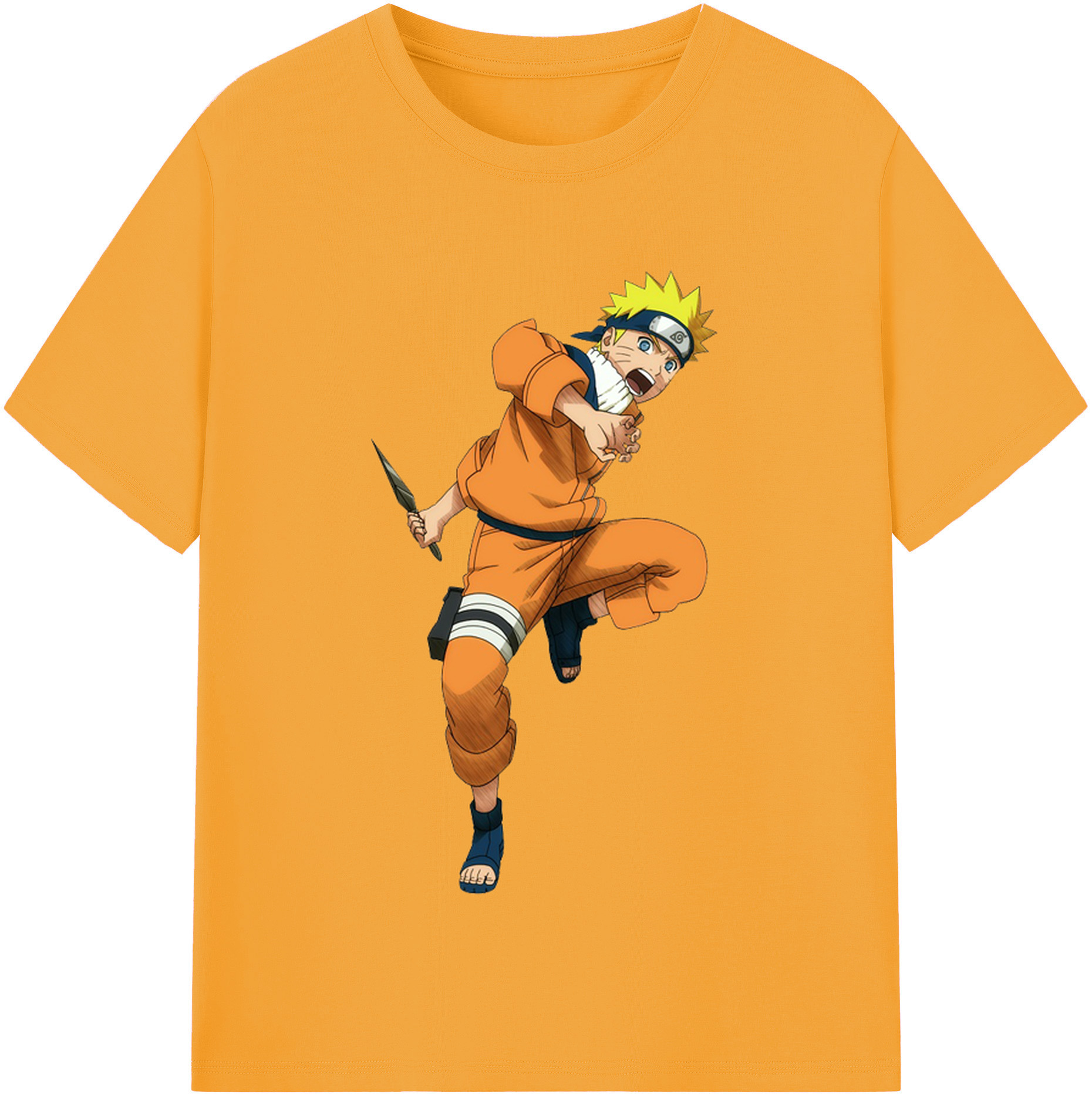 （画像用） NARUTO -ナルト- うずまき ナルト Uzumaki Naruto レディースカジュアルプリントTシャツ（綿100％）