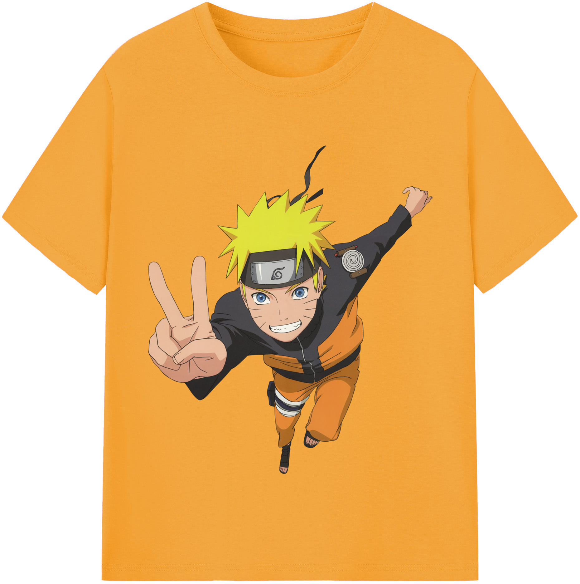 （画像用） NARUTO -ナルト- うずまき ナルト Uzumaki Naruto レディースカジュアルプリントTシャツ（綿100％）