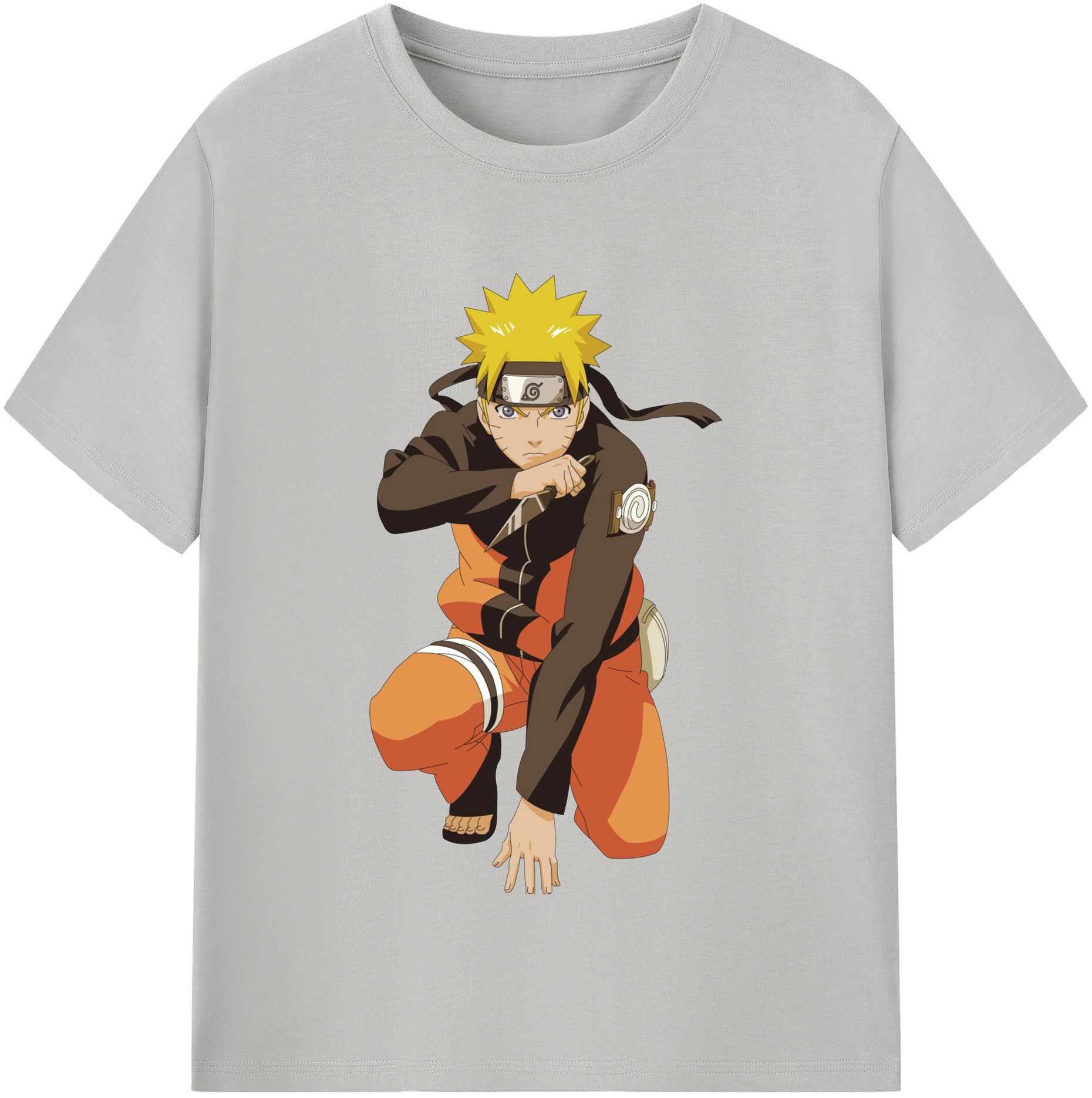 （画像用） NARUTO -ナルト- うずまき ナルト Uzumaki Naruto レディースカジュアルプリントTシャツ（綿100％）