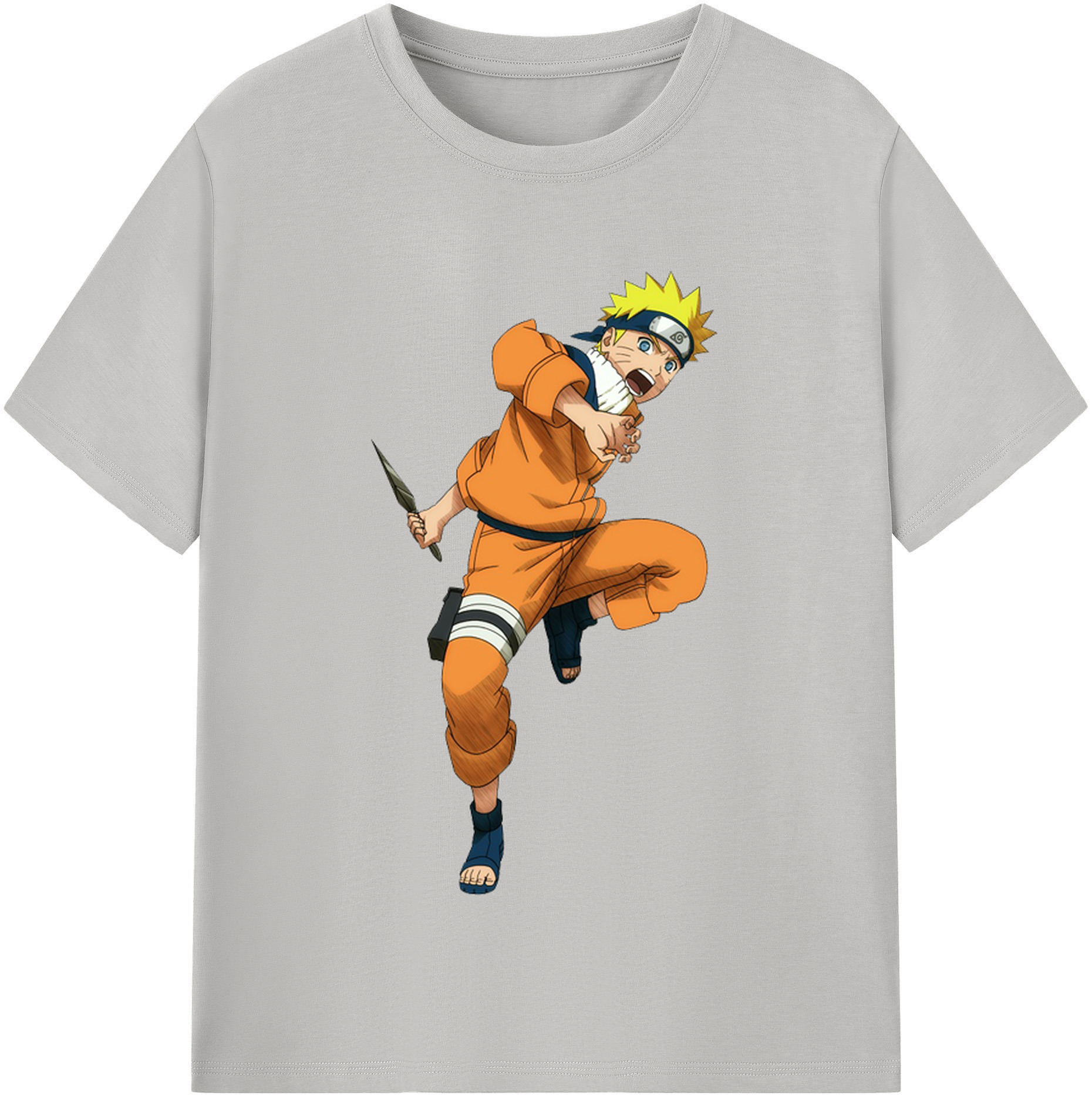（画像用） NARUTO -ナルト- うずまき ナルト Uzumaki Naruto レディースカジュアルプリントTシャツ（綿100％）